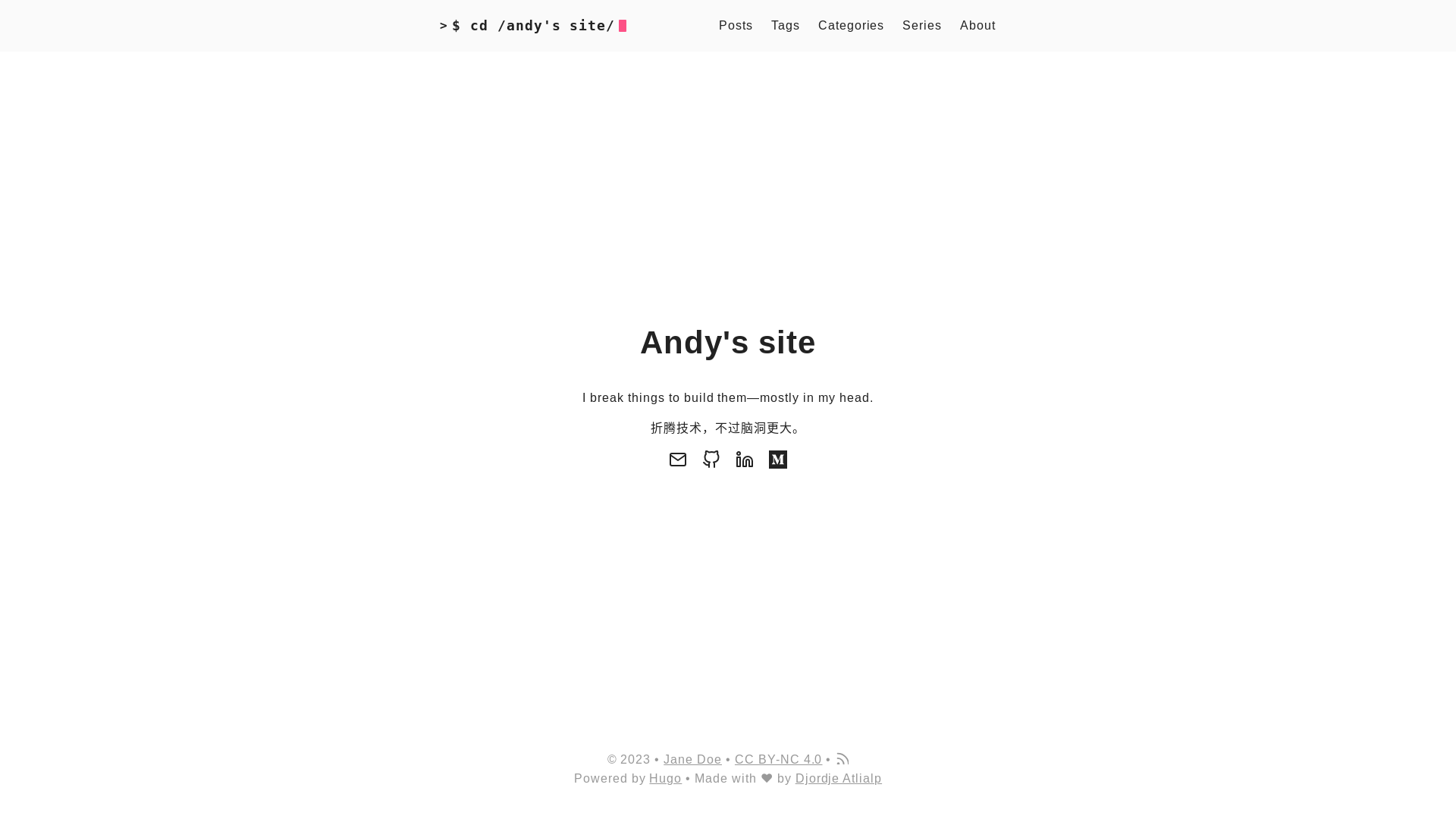 website screenshot of https://andy-site.pages.dev/