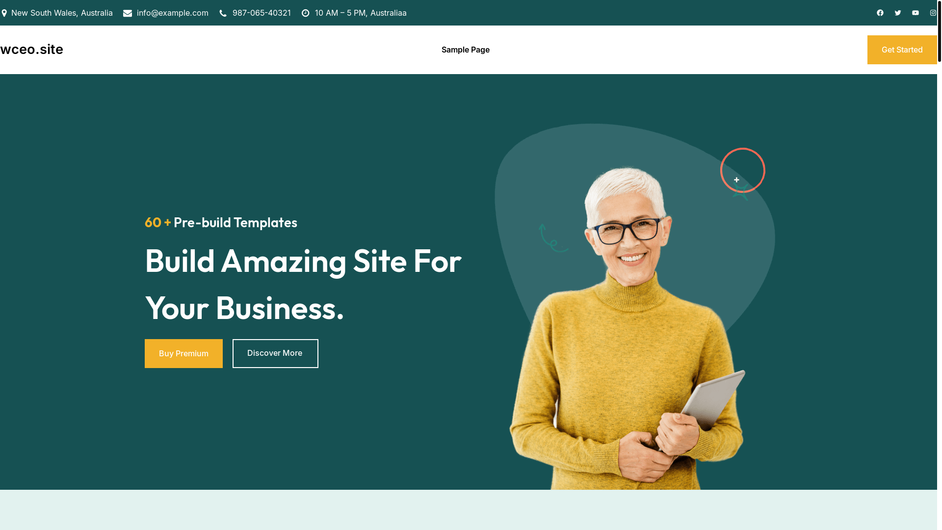 website screenshot of https://wceo.site/