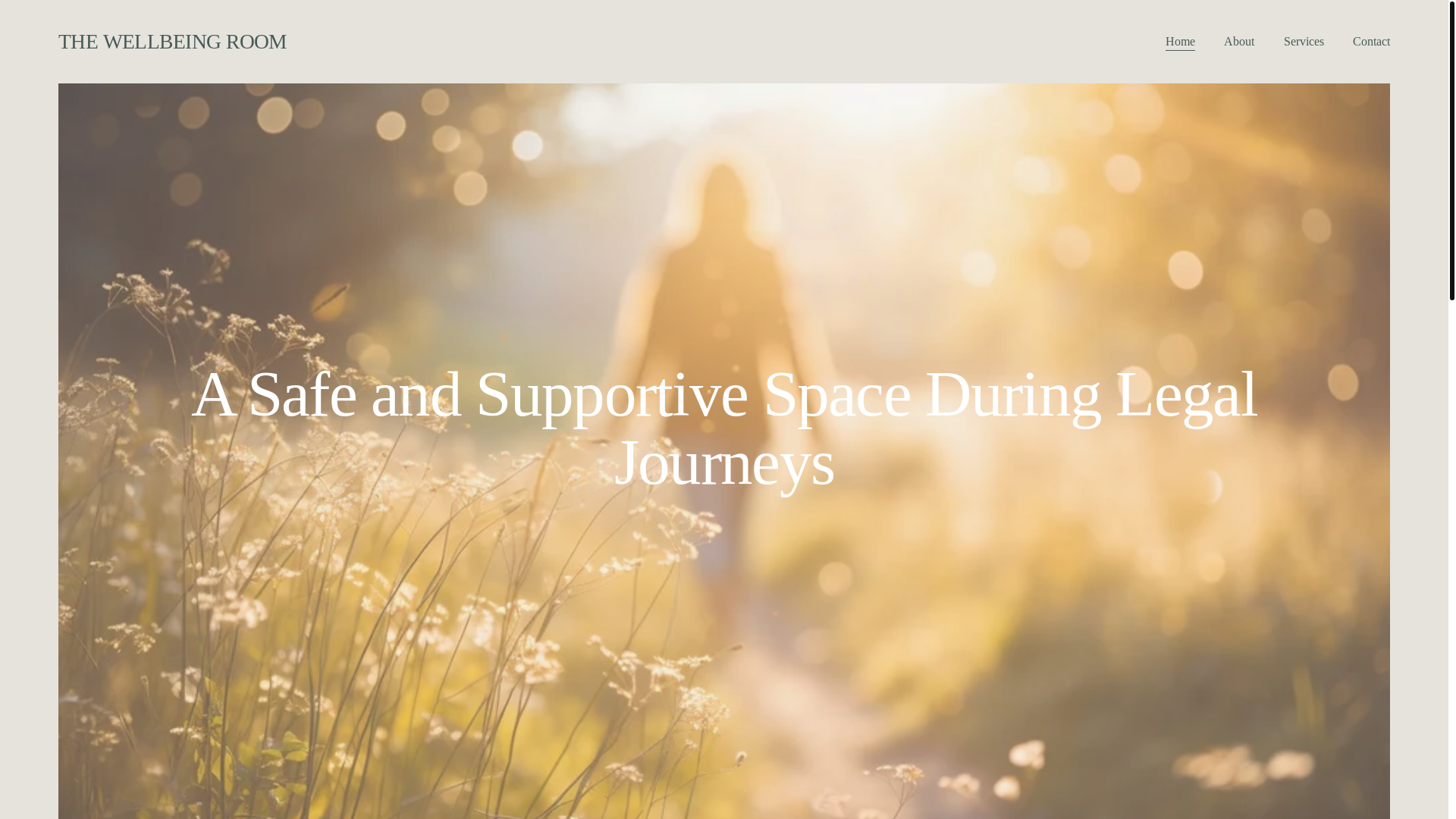 website screenshot of https://thewellbeingroom.org/