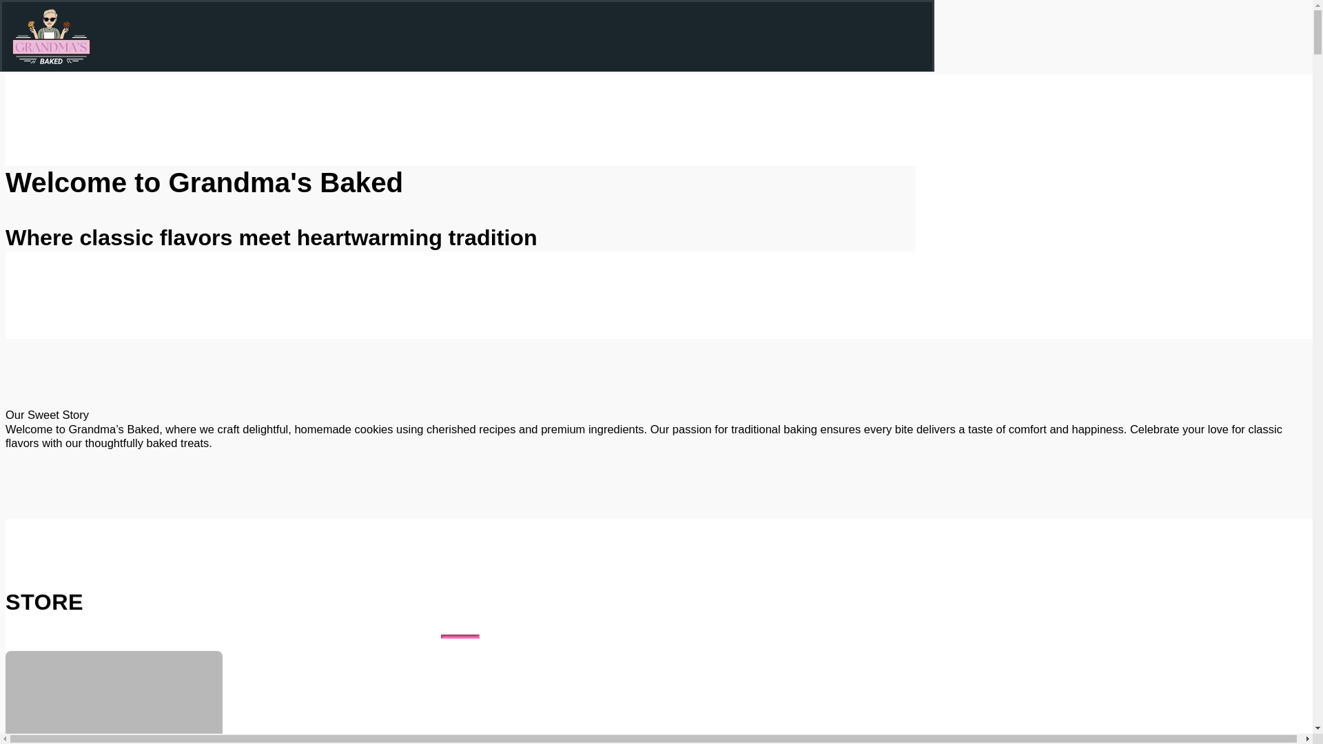 website screenshot of https://grandmas-baked.com/
