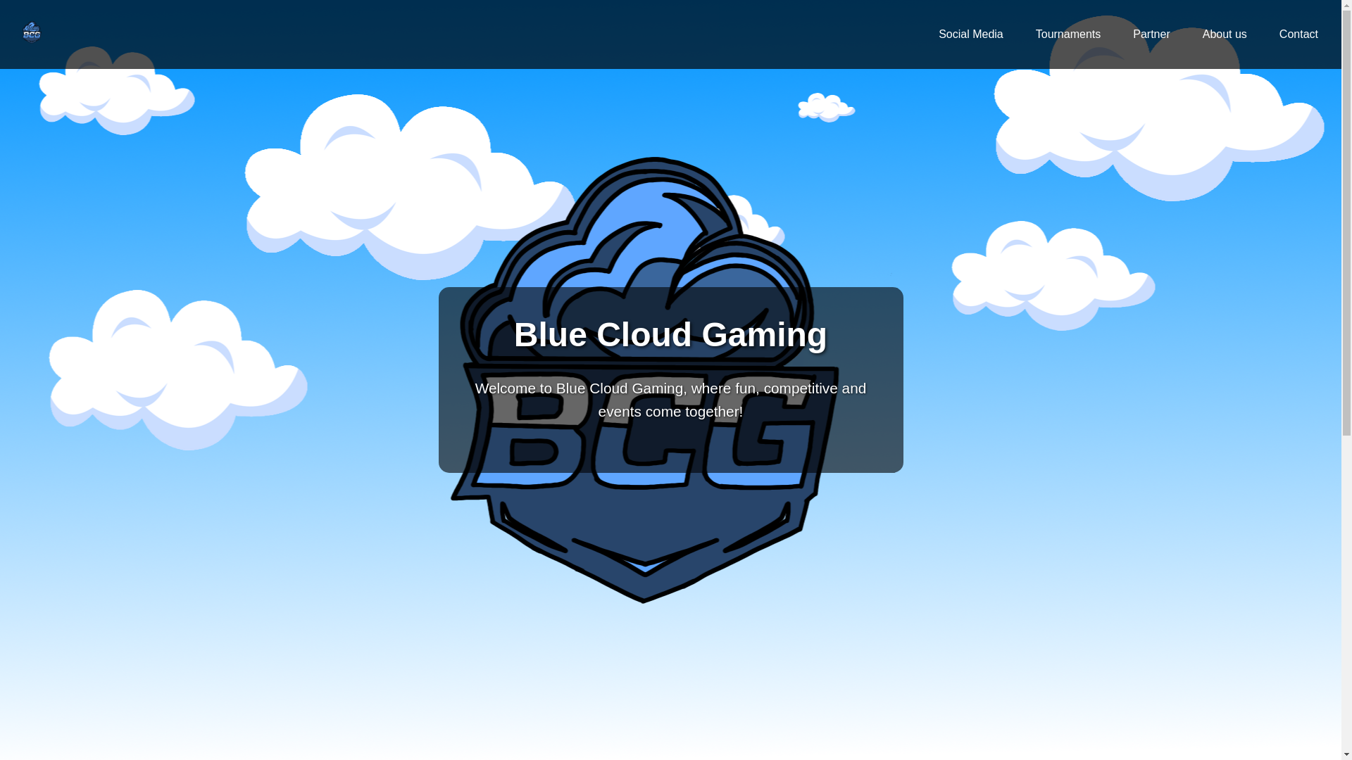 website screenshot of https://bluecloudgaming.com/