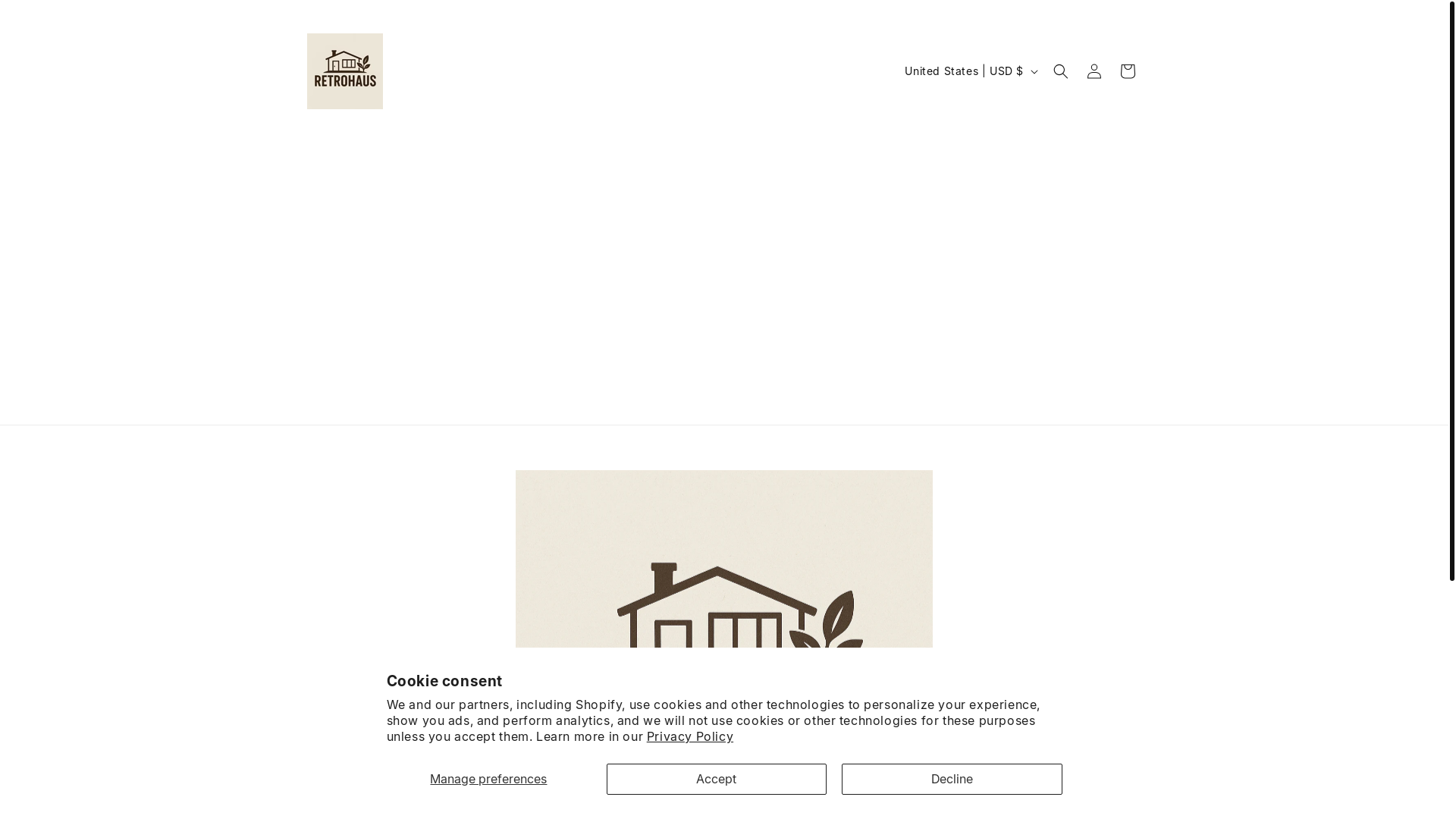 website screenshot of https://retrohaus.org/