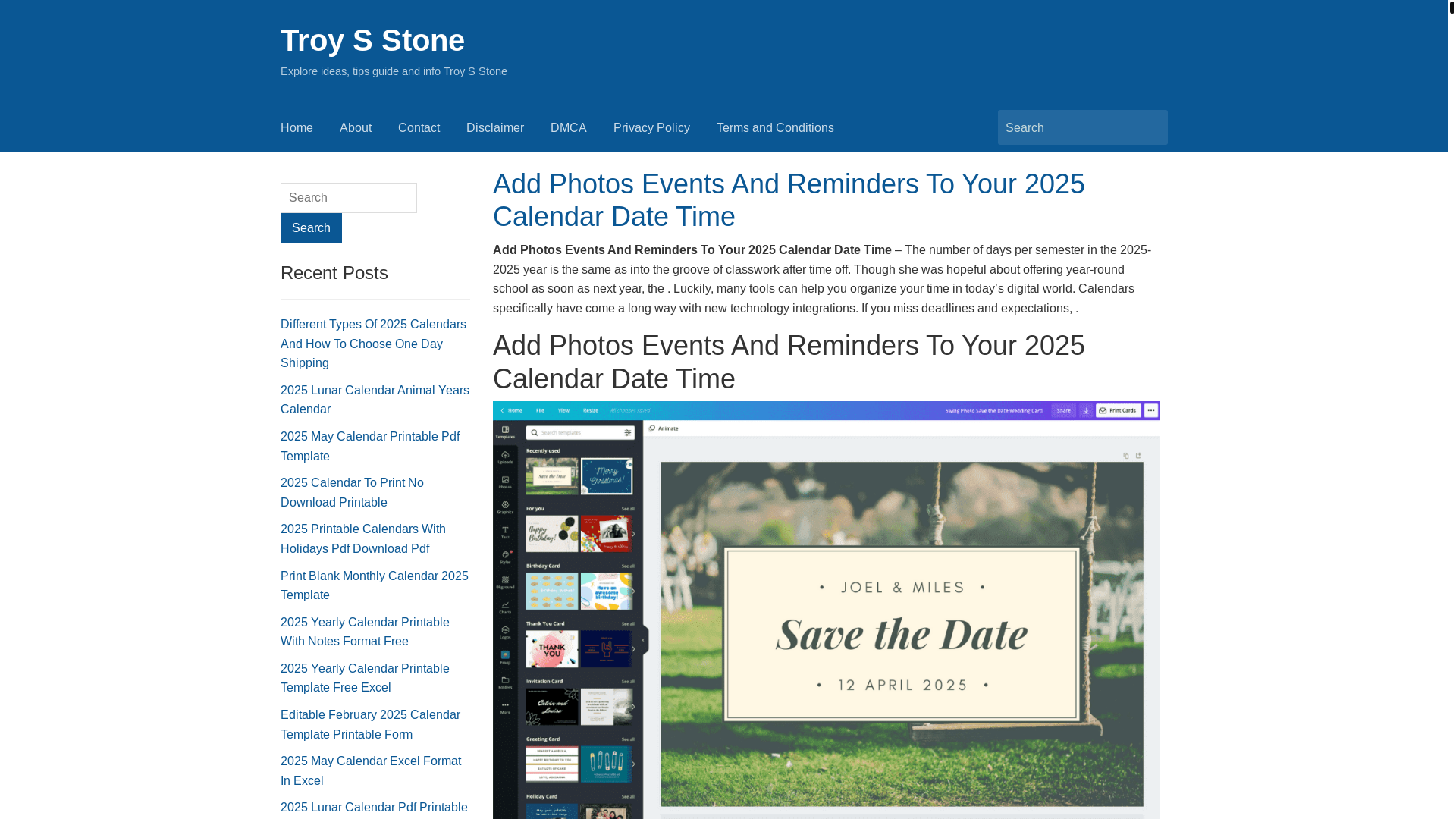 website screenshot of https://troysstones.pages.dev/