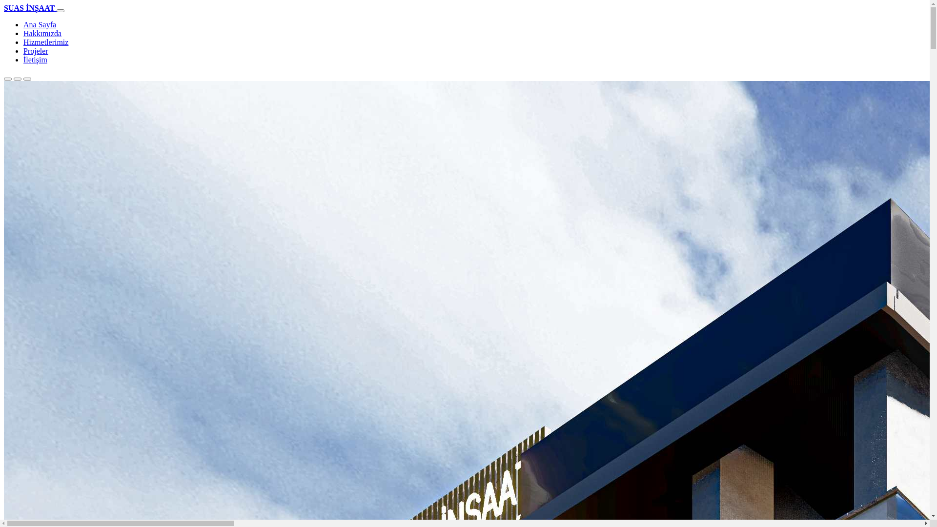 website screenshot of https://suas-insaat.com/