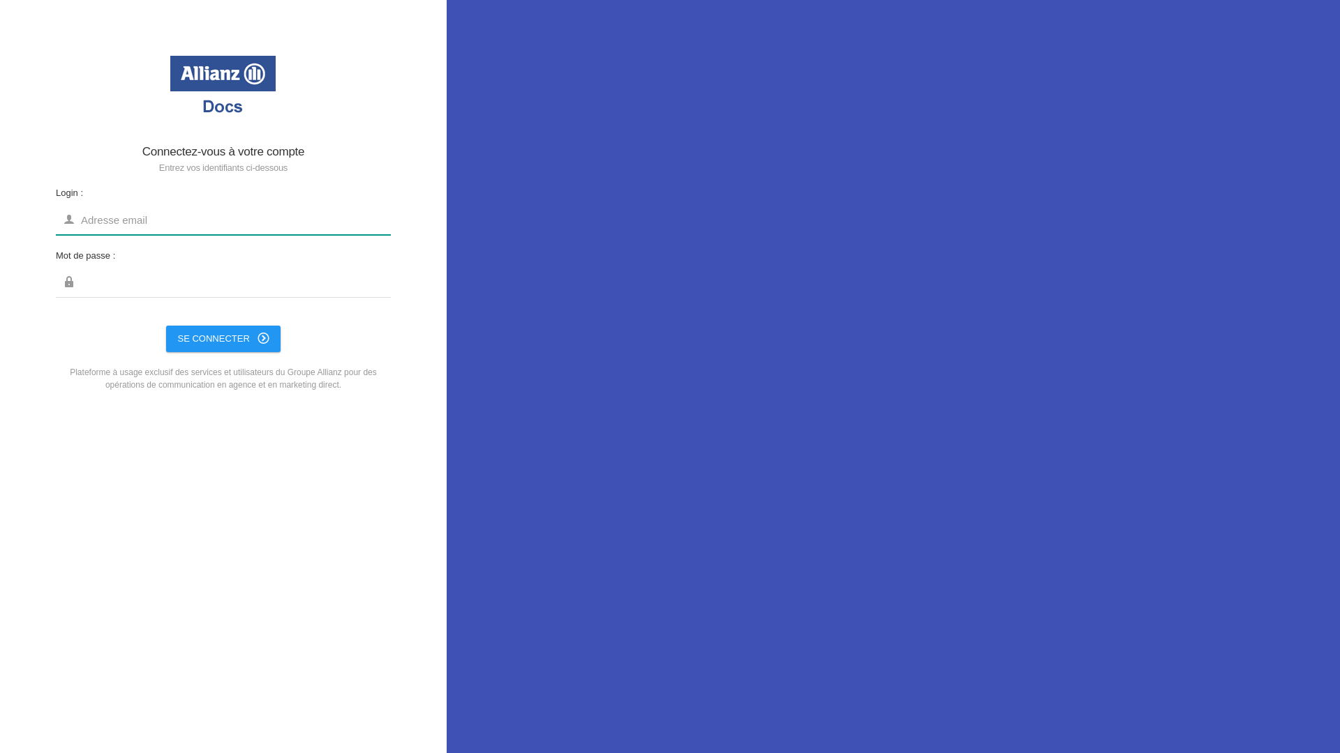 website screenshot of https://www.allianzdocs.fr/
