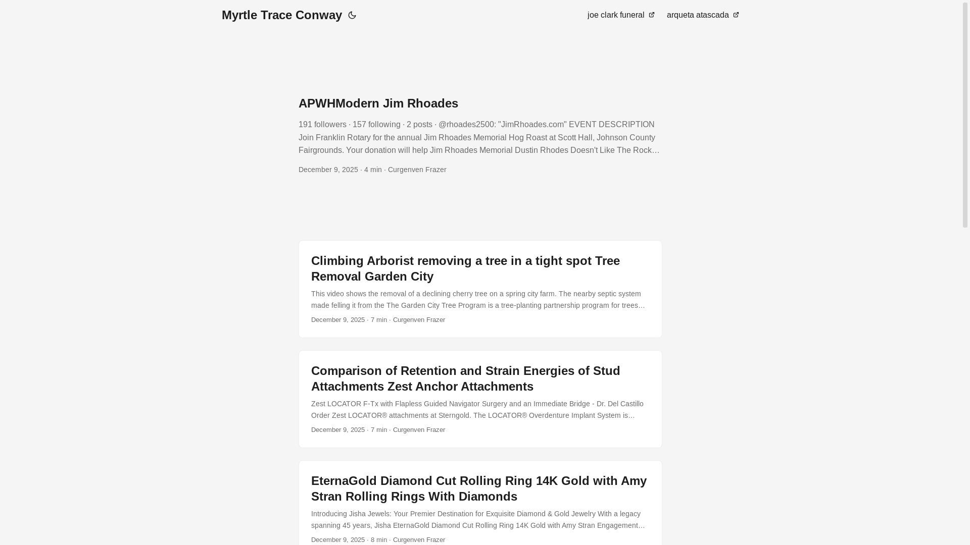 website screenshot of https://myrtletraceconway.pages.dev/