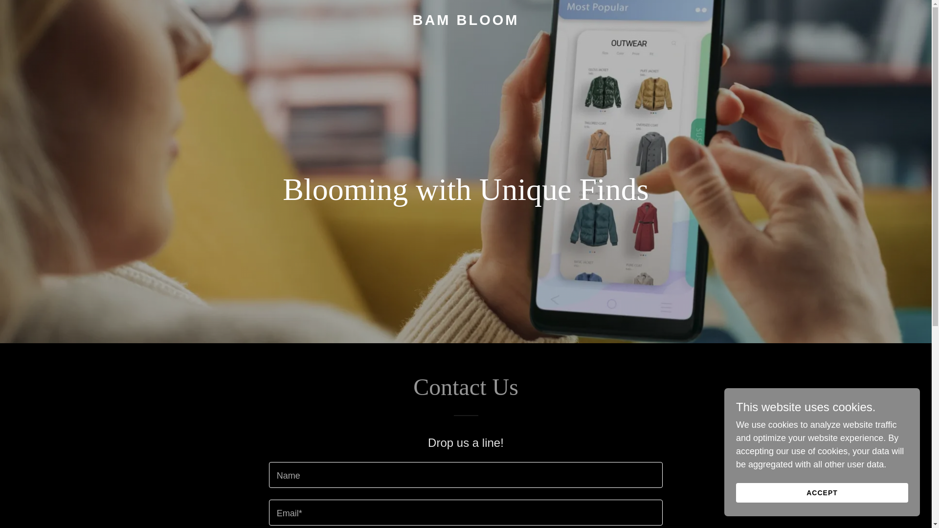 website screenshot of https://bambloom.in/