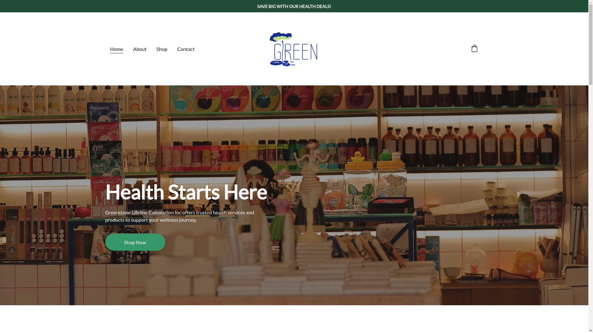 website screenshot of https://greenstoneinc.shop/