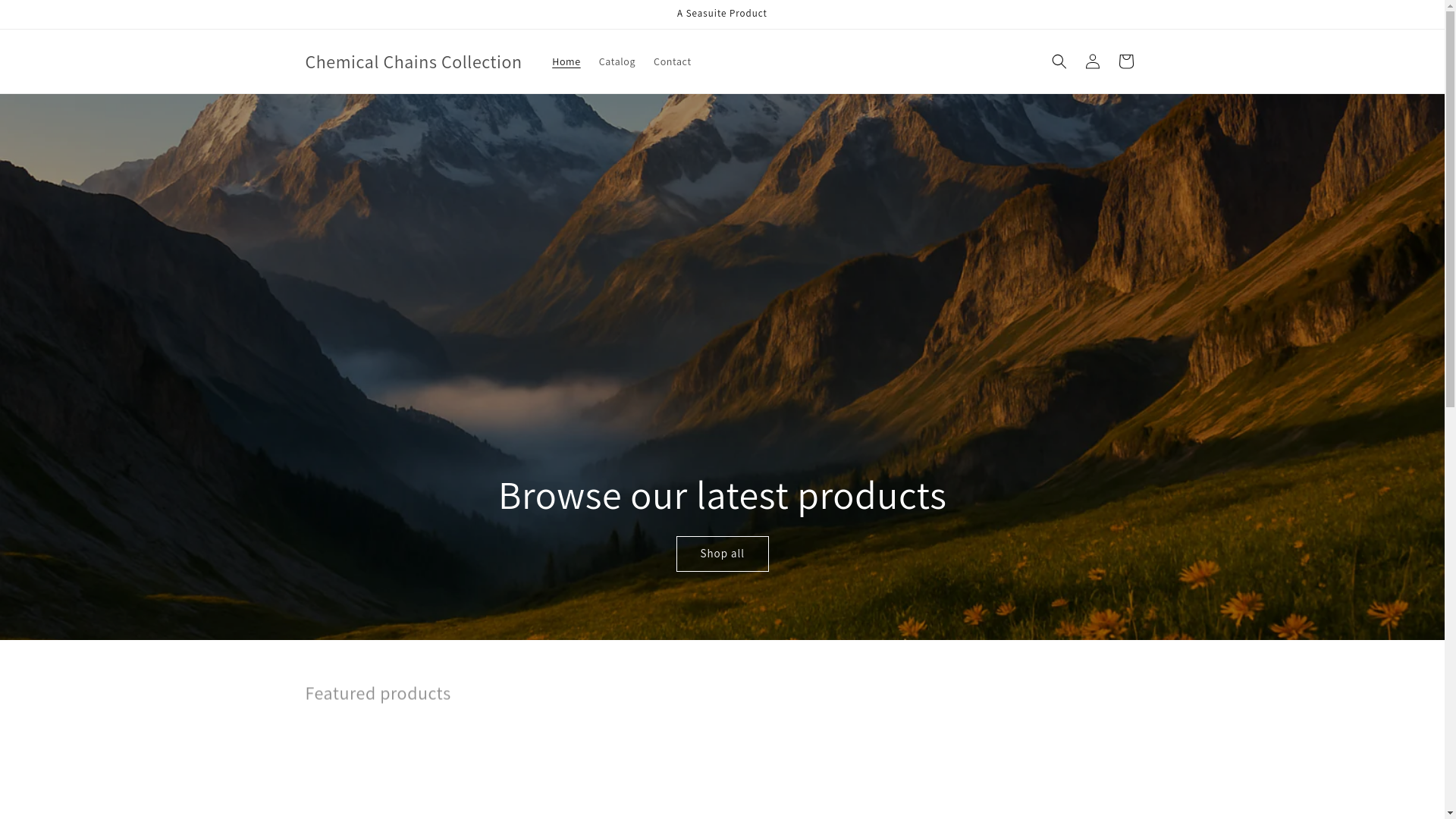 website screenshot of https://chemicalchainscollection.com/