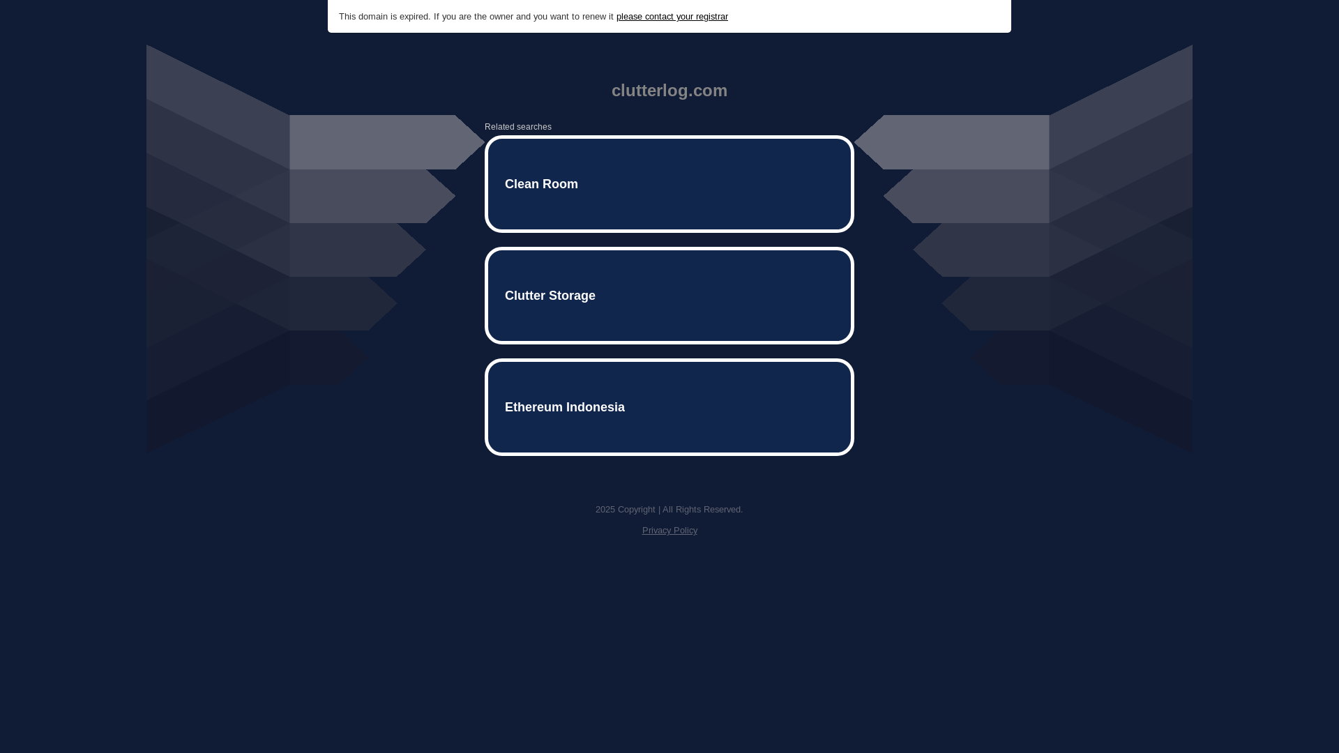website screenshot of https://clutterlog.com/