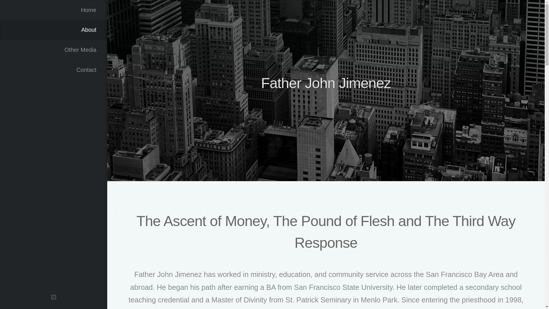 website screenshot of https://frjohnjimenez.com/