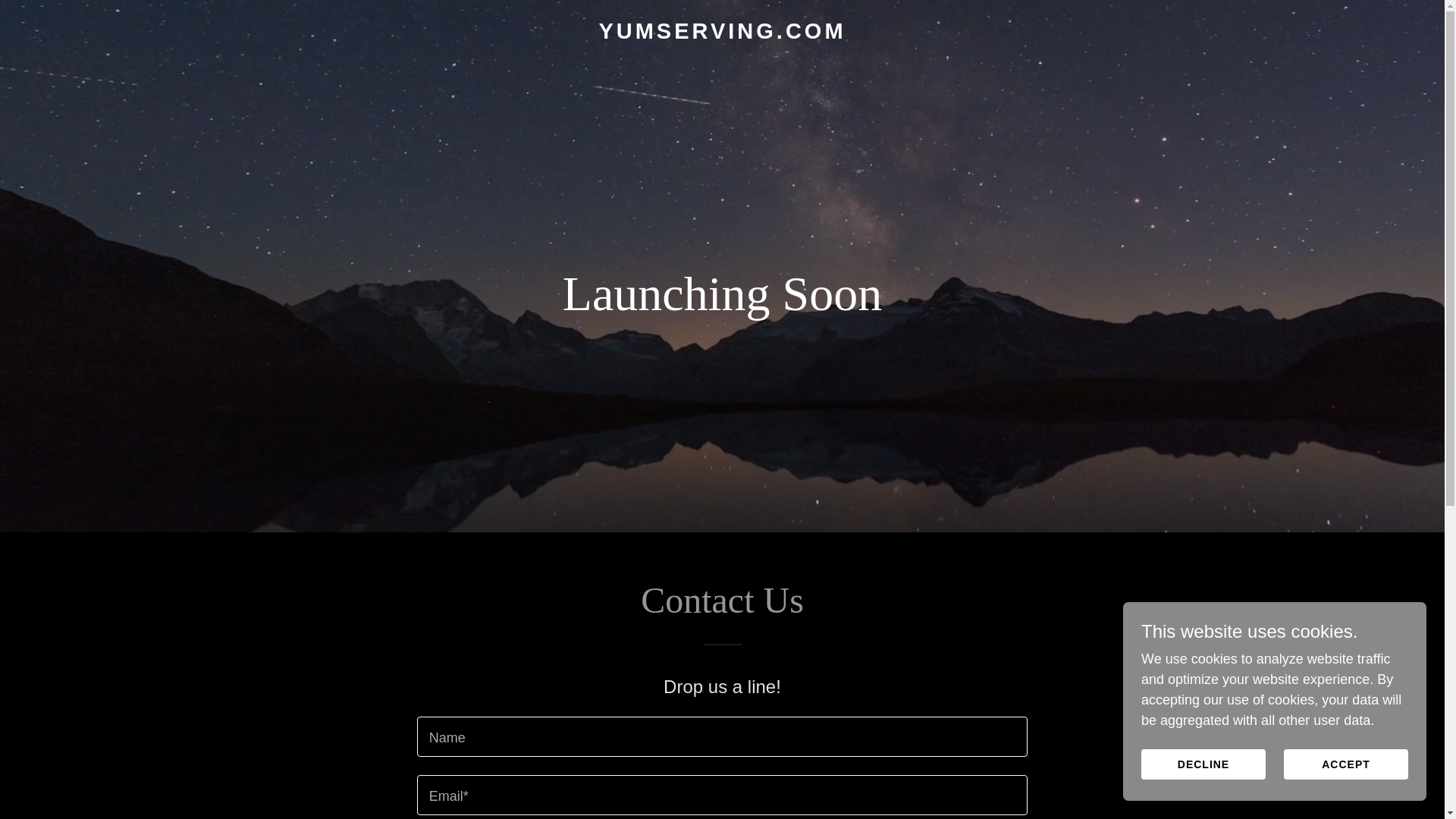 website screenshot of https://yumserving.com/