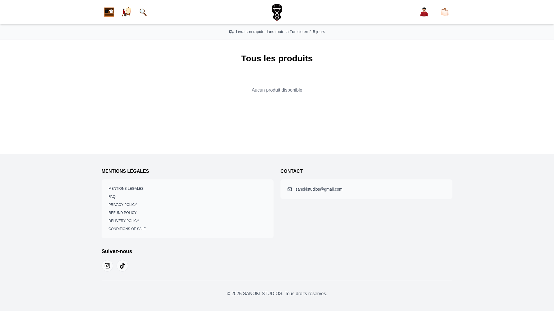 website screenshot of https://sanokistudios.com/
