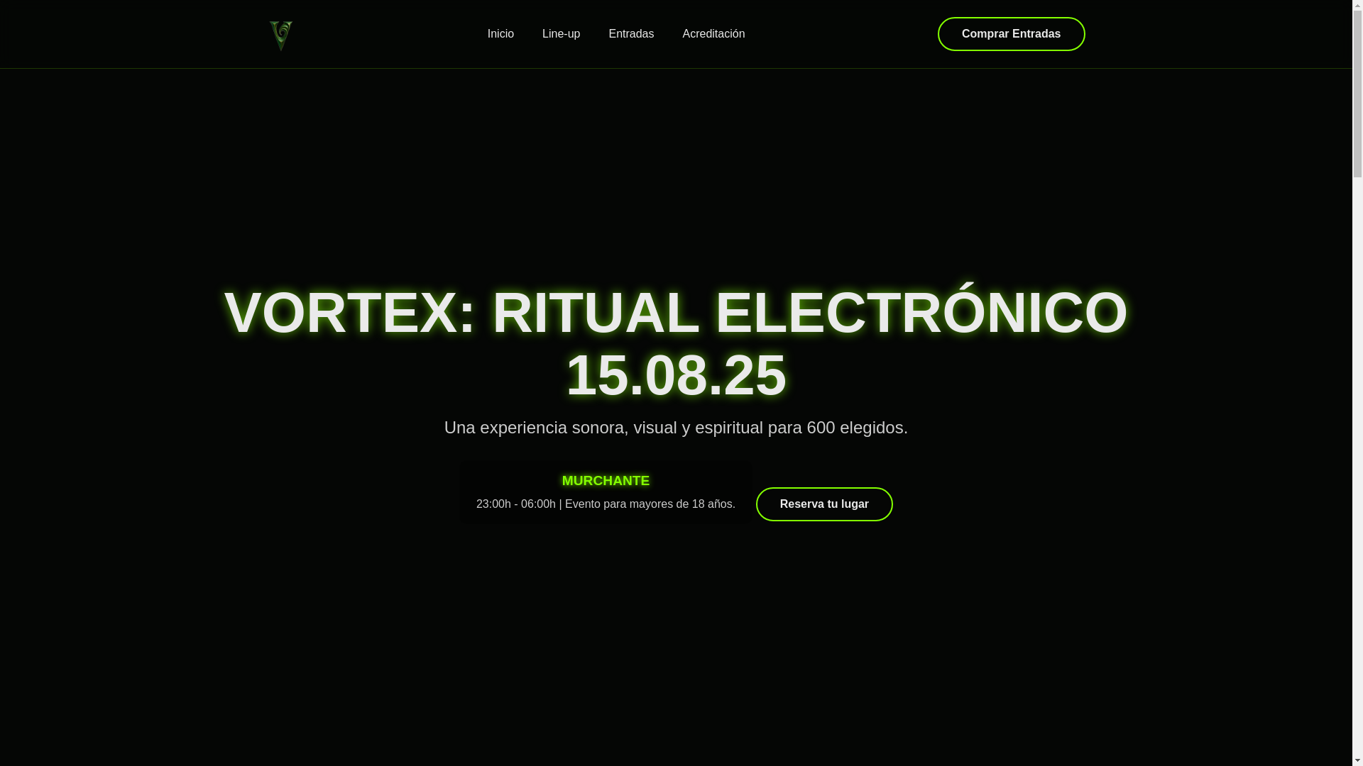 website screenshot of https://landing-vortex.pages.dev/