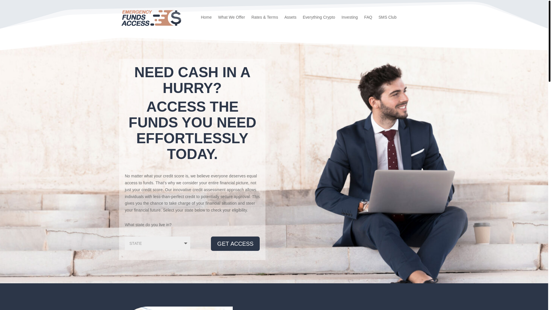 website screenshot of https://static-emergencyfundsaccess-com.pages.dev/