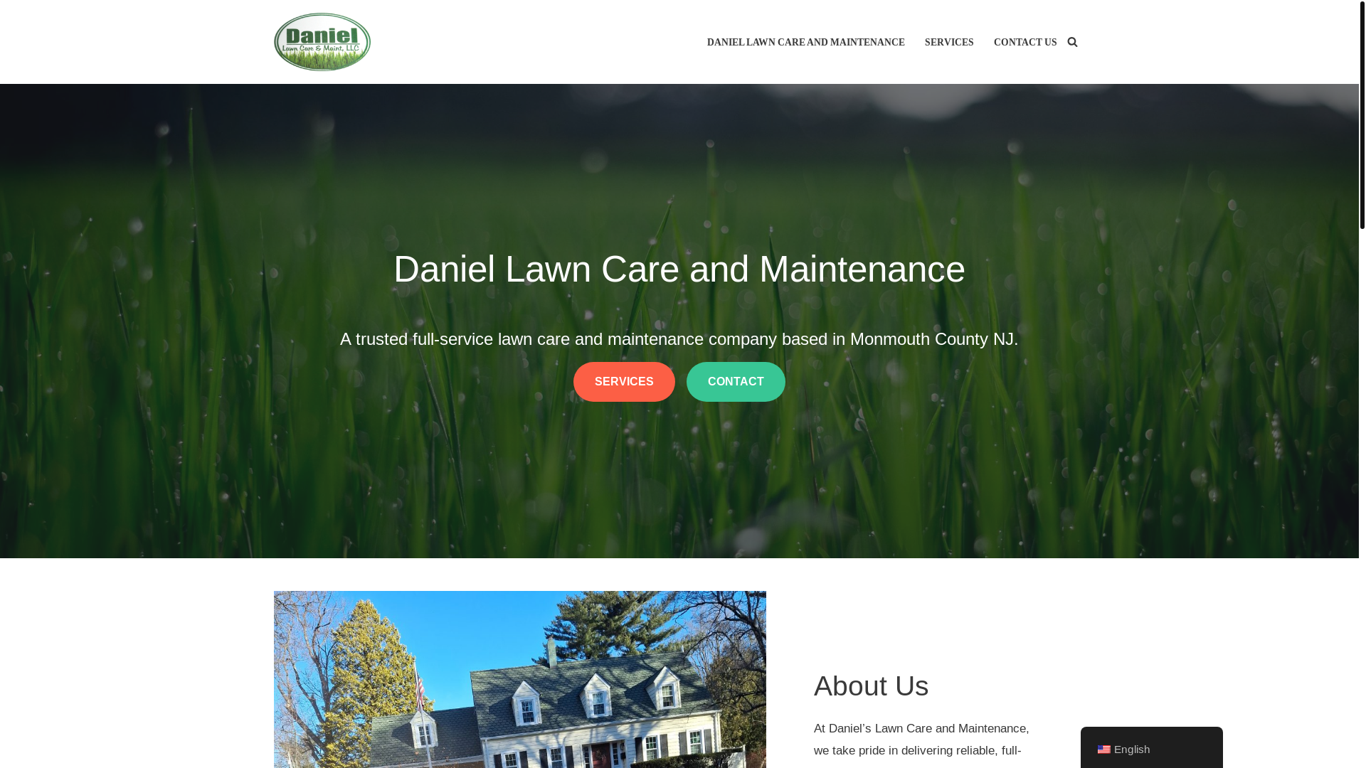 website screenshot of https://danielslawnandmaintenance.com/