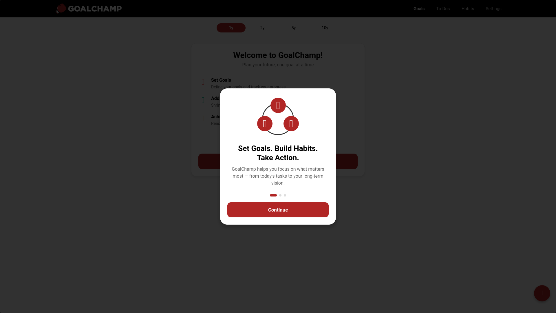 website screenshot of https://goalchamp-app.pages.dev/