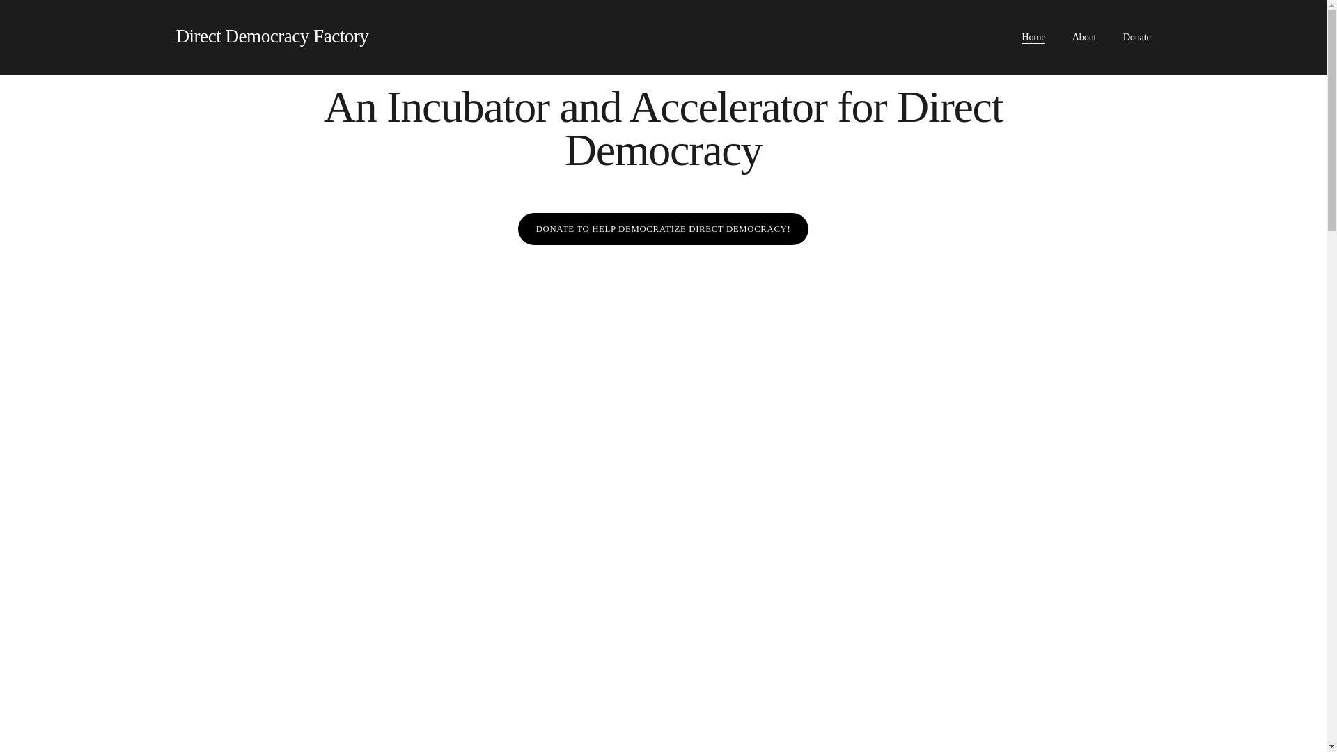 website screenshot of https://ballotinitiativefactory.org/