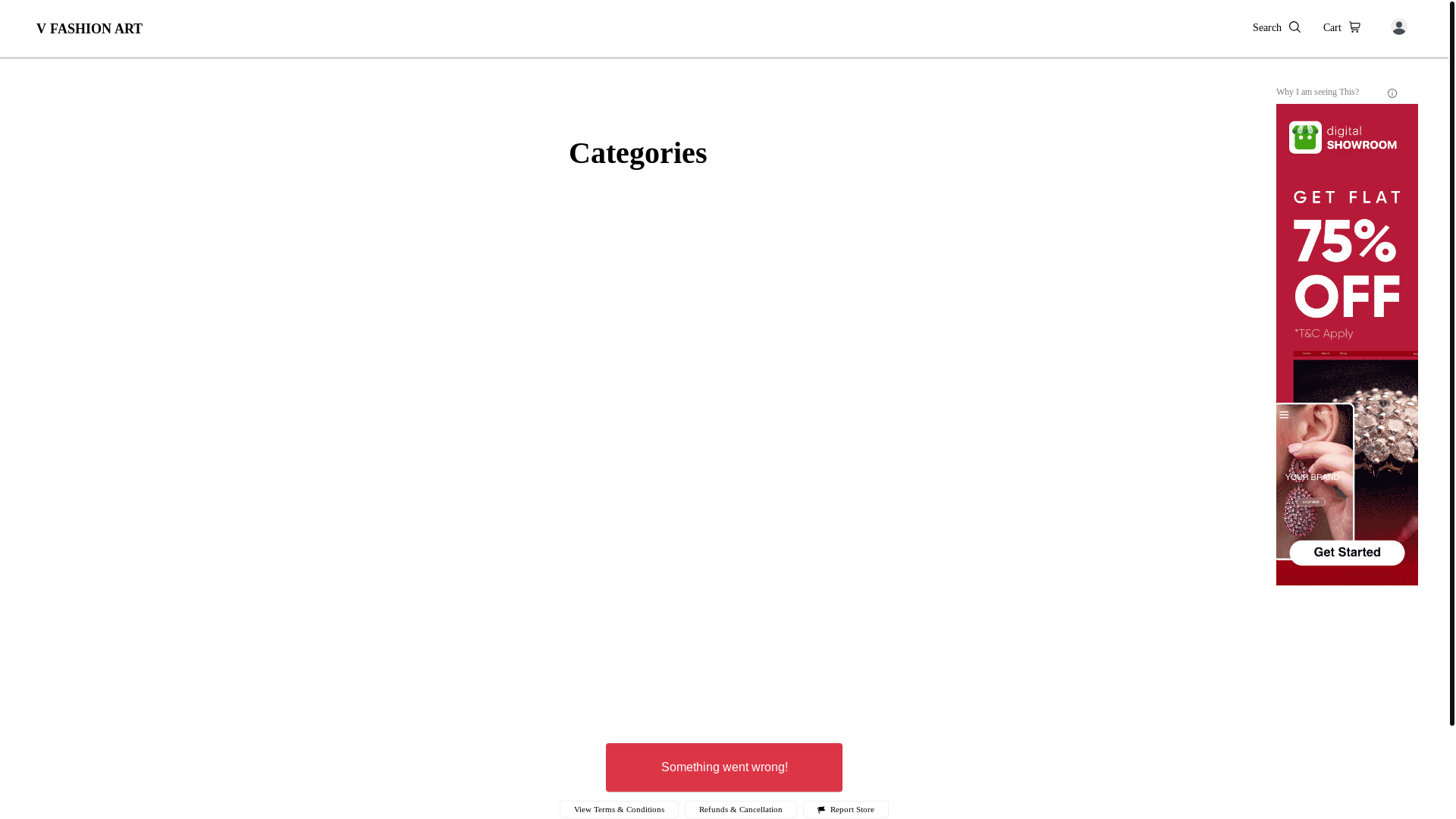 website screenshot of https://vfashionbyshalini.co.in/