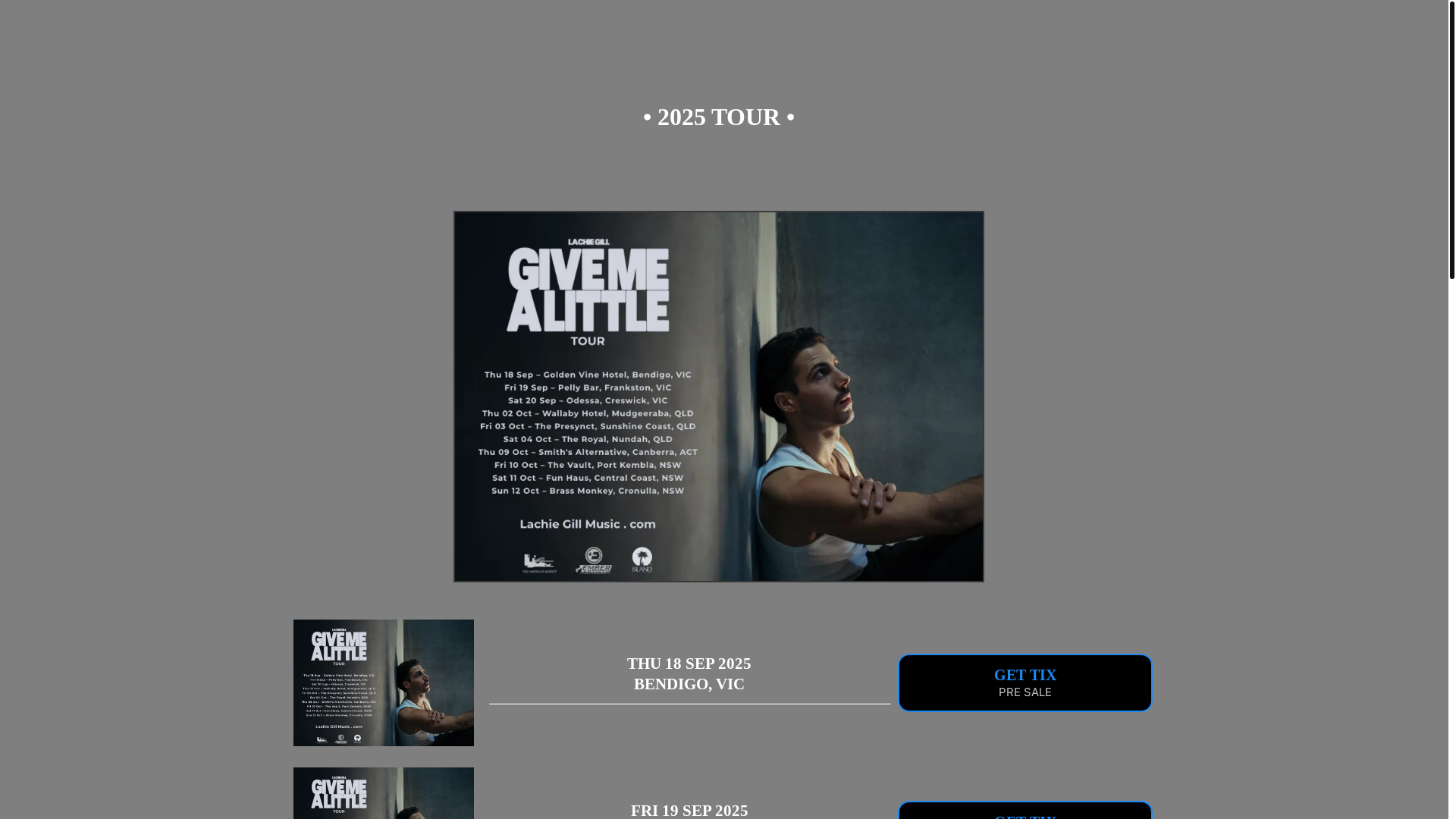 website screenshot of https://lachiegillmusic.com/