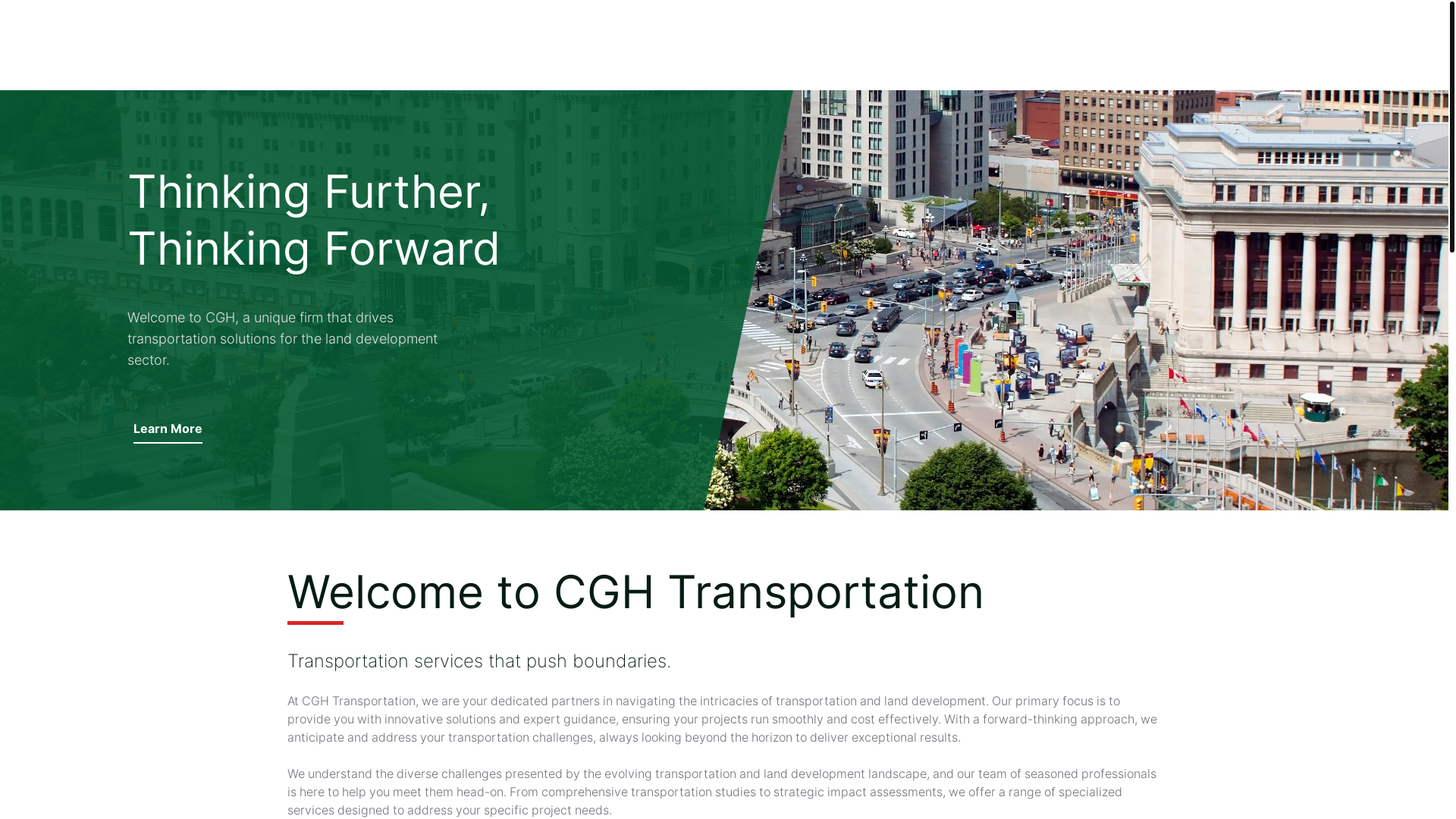 website screenshot of https://cgh-transportation.pages.dev/