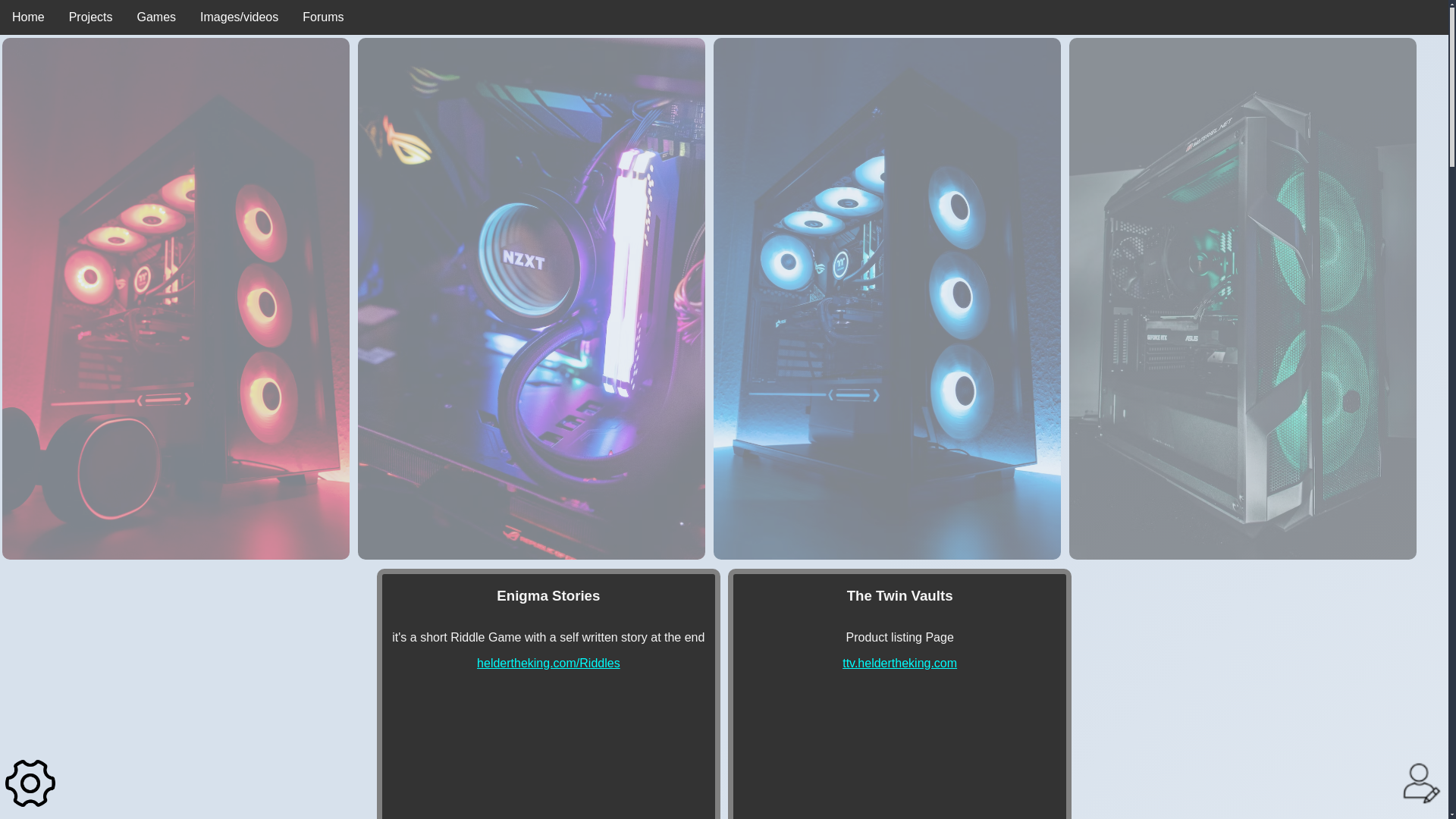 website screenshot of https://heldertheking.pages.dev/