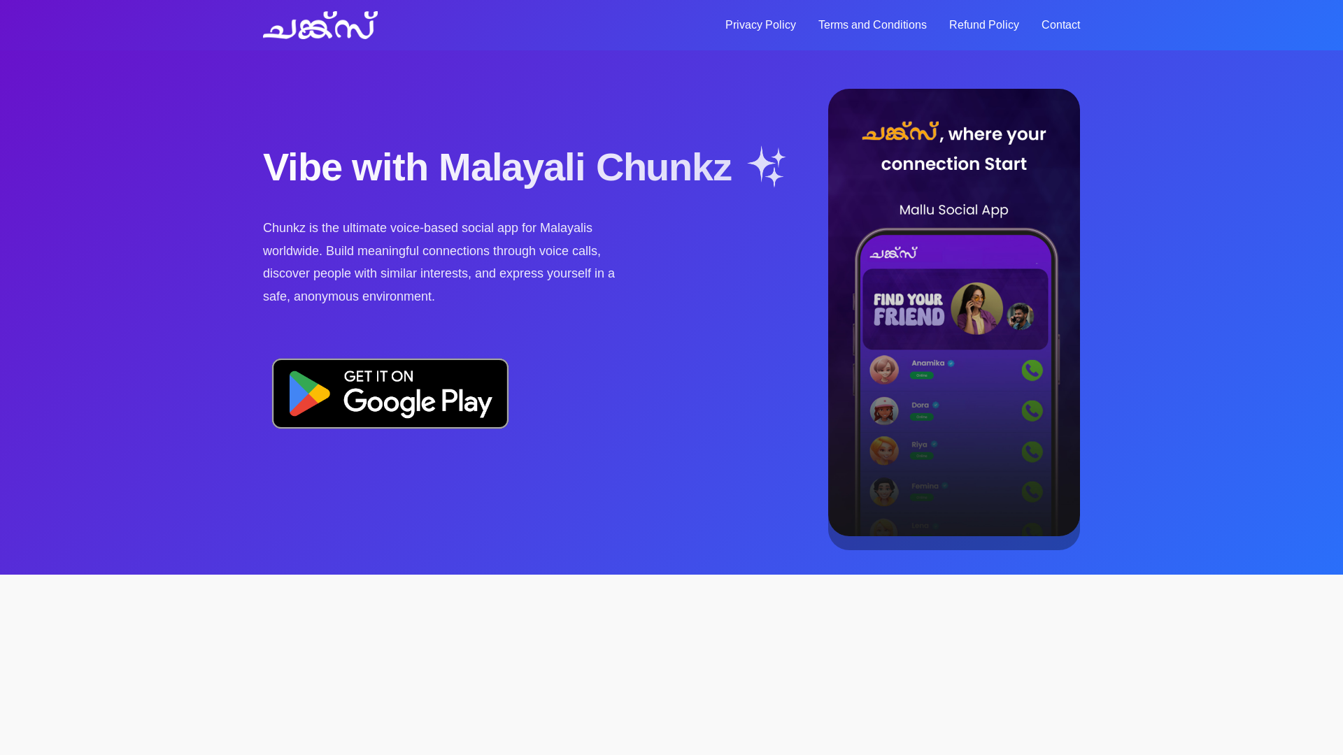 website screenshot of https://chunkz-website.pages.dev/