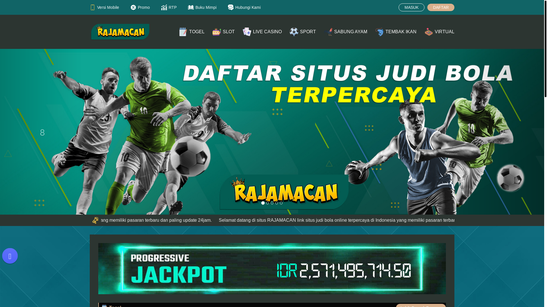 website screenshot of https://rajamacangacorni.com/