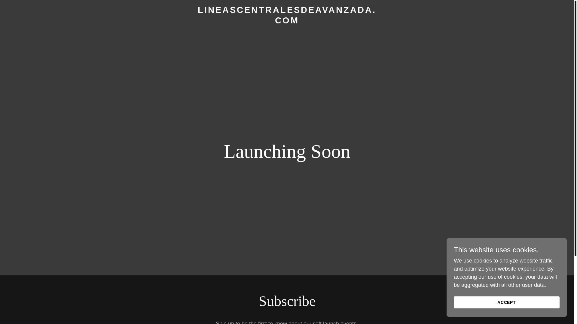 website screenshot of https://lineascentralesdeavanzada.com/
