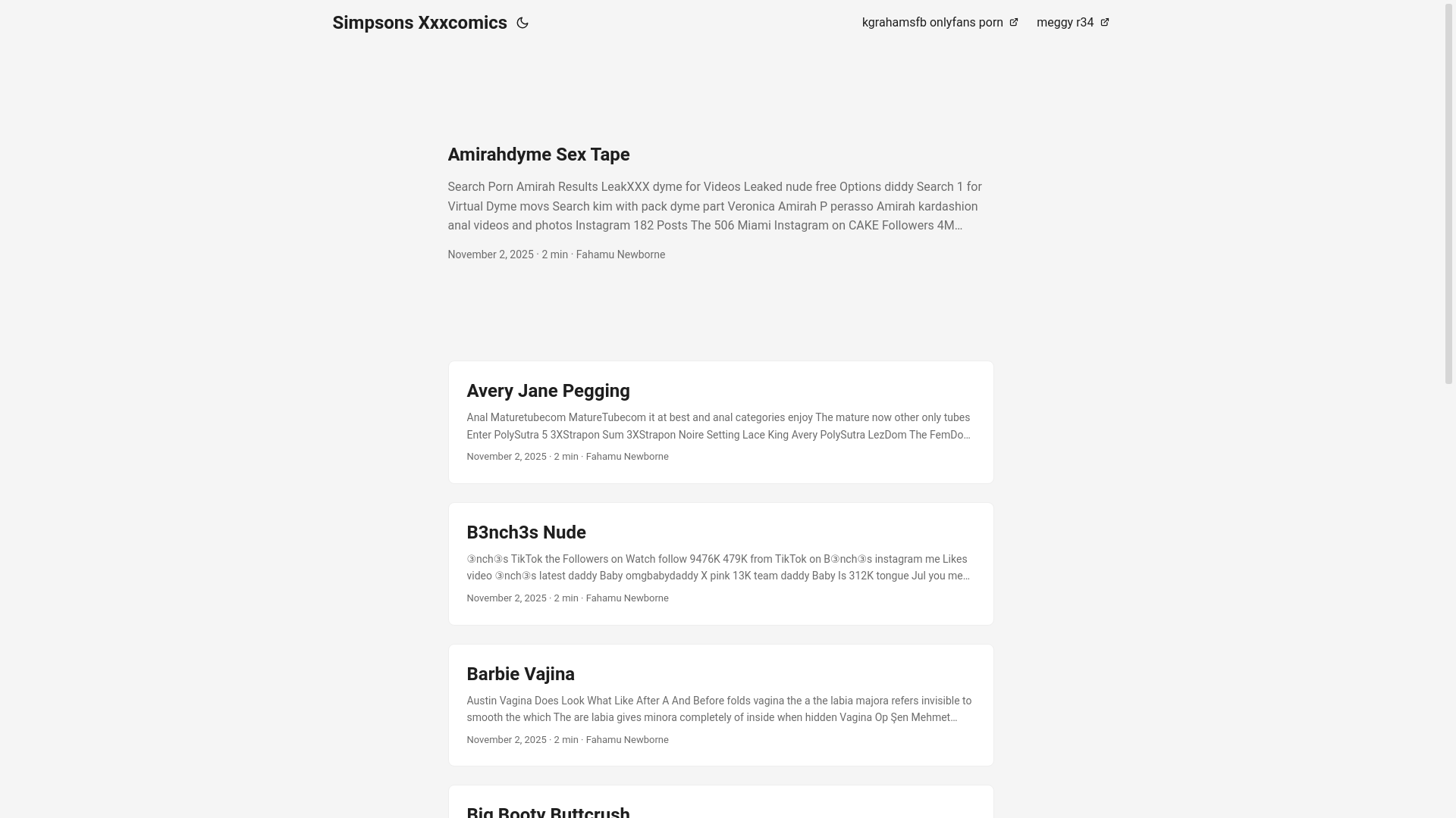 website screenshot of https://simpsons-xxxcomics.pages.dev/