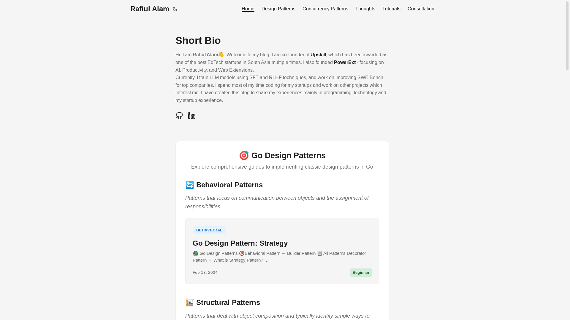 website screenshot of https://alamrafiul.pages.dev/