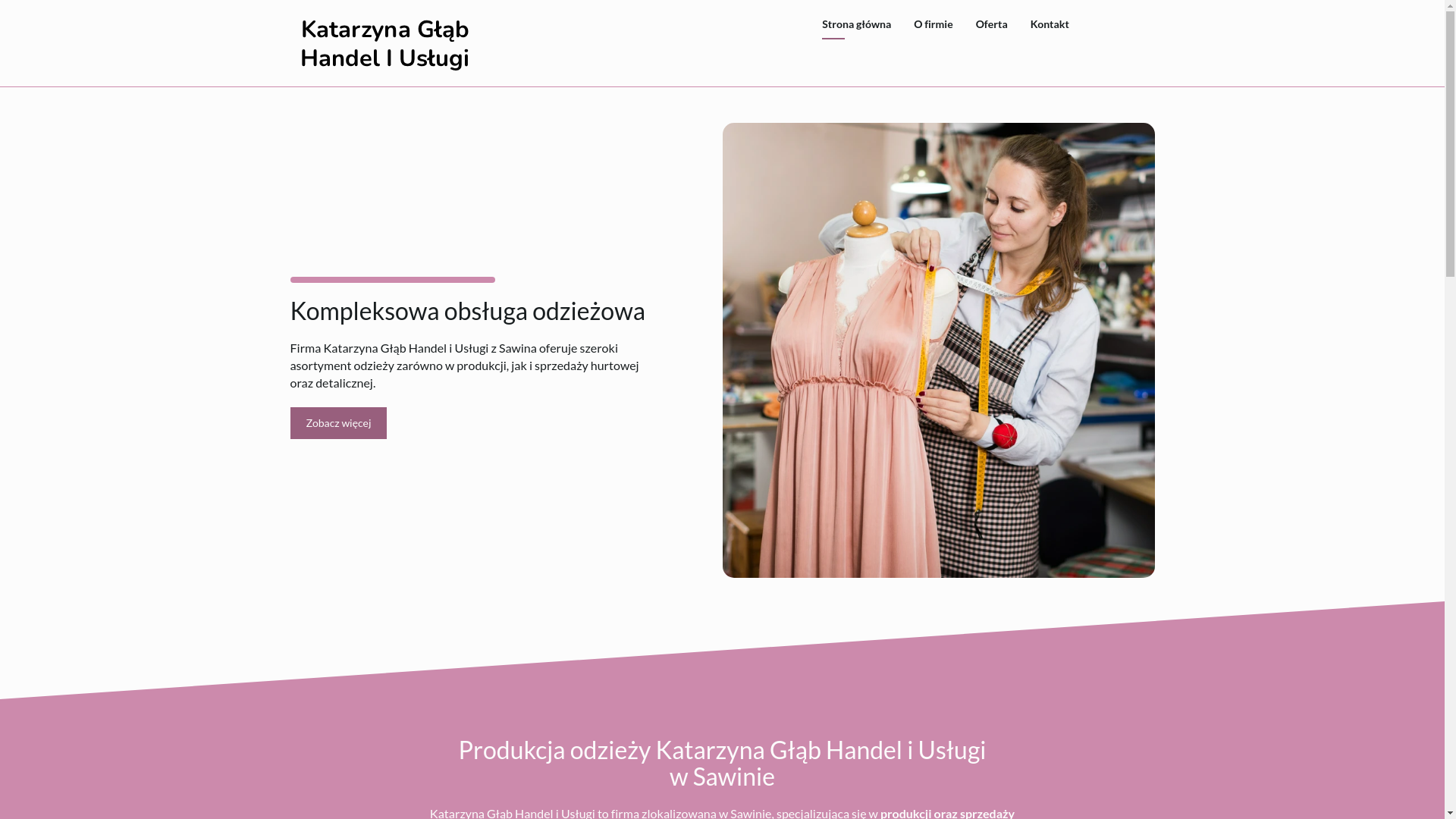 website screenshot of https://glabuslugi.pl/