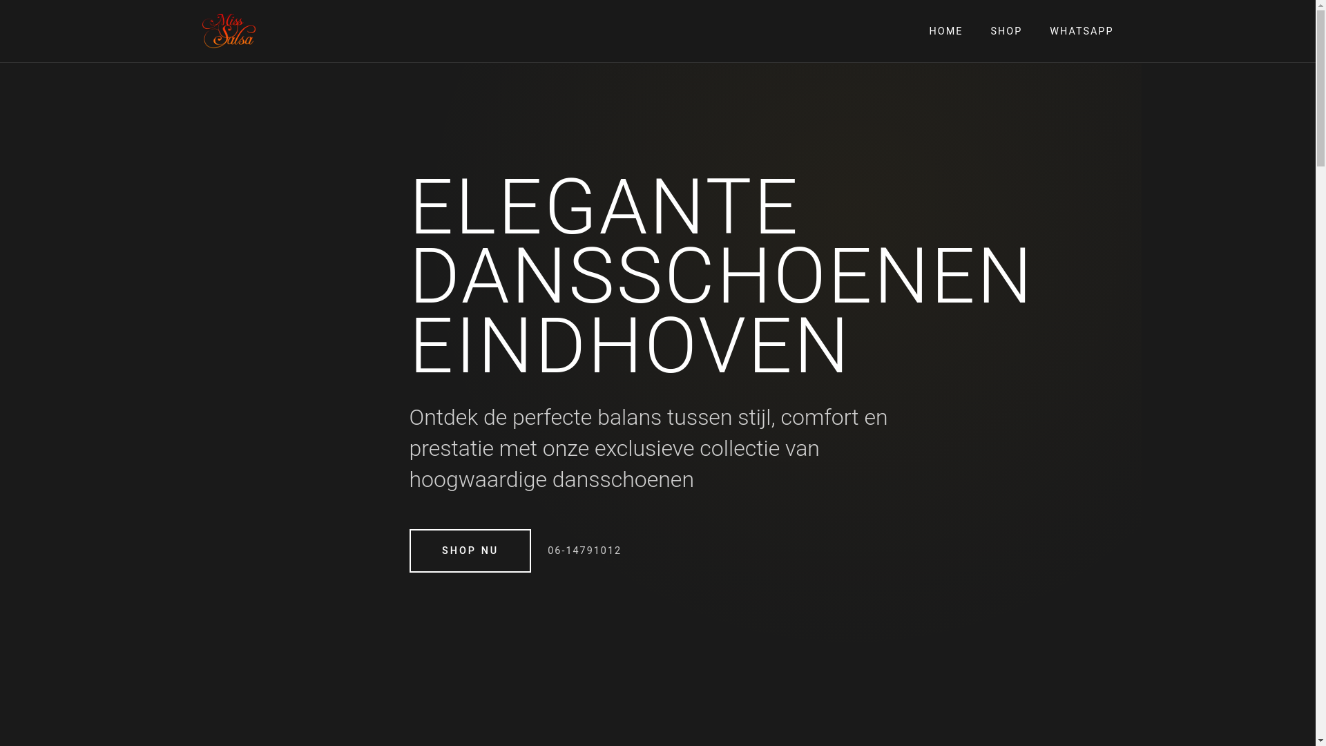 website screenshot of https://dansschoenen-eindhoven.nl/
