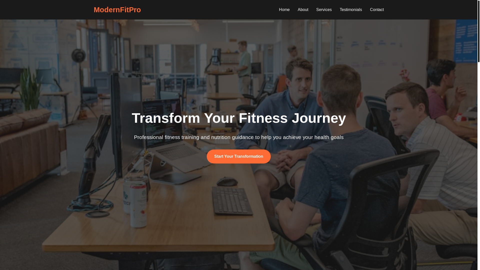 website screenshot of https://modernfitpro.sbs/