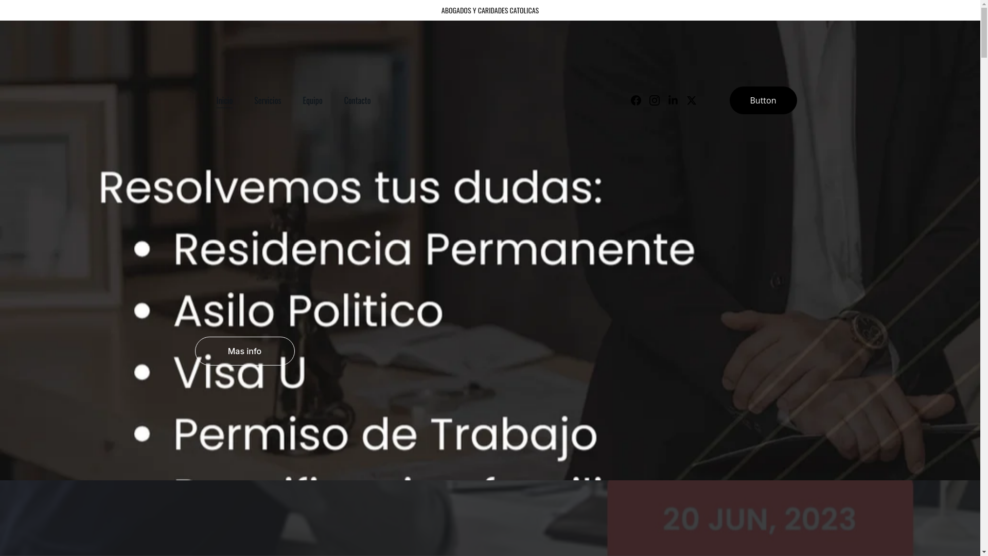 website screenshot of https://abogadoscaridades.online/