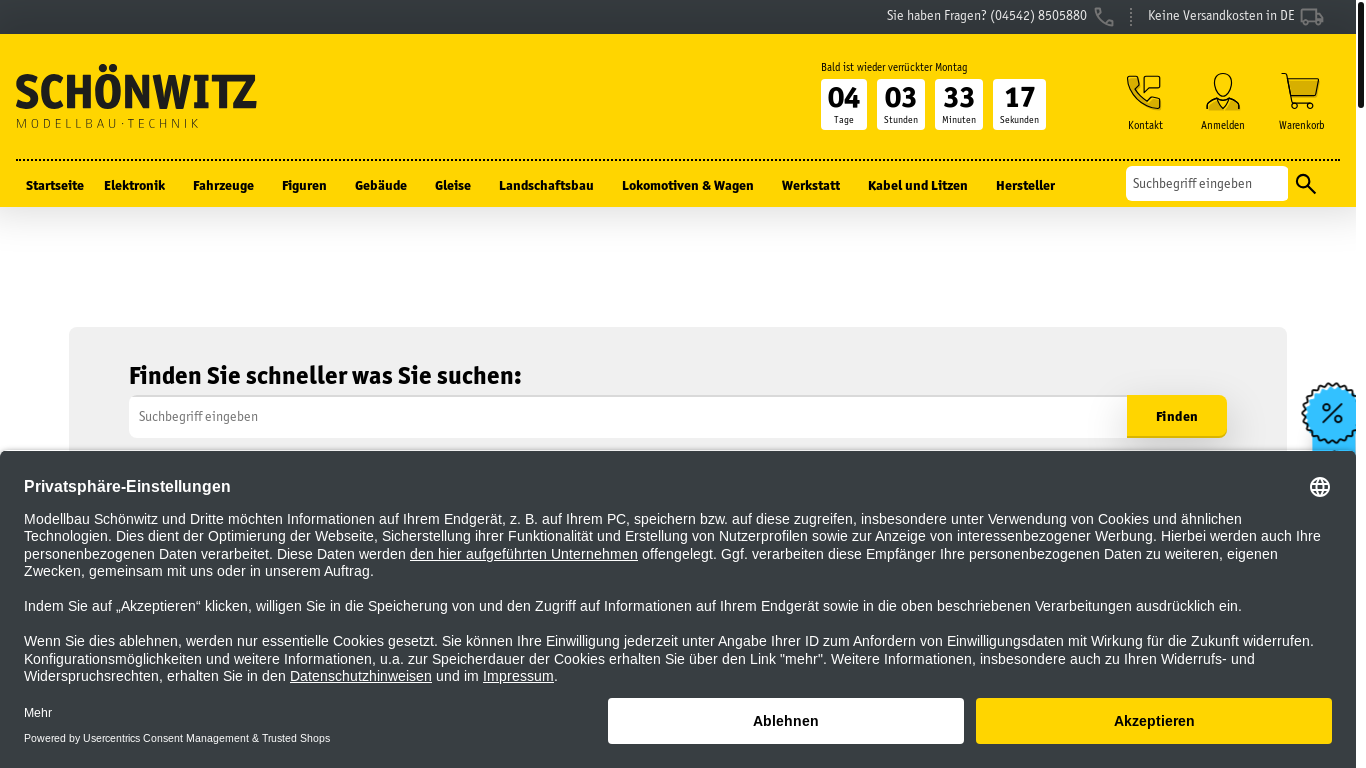 website screenshot of https://modellbau-schoenwitz.de/