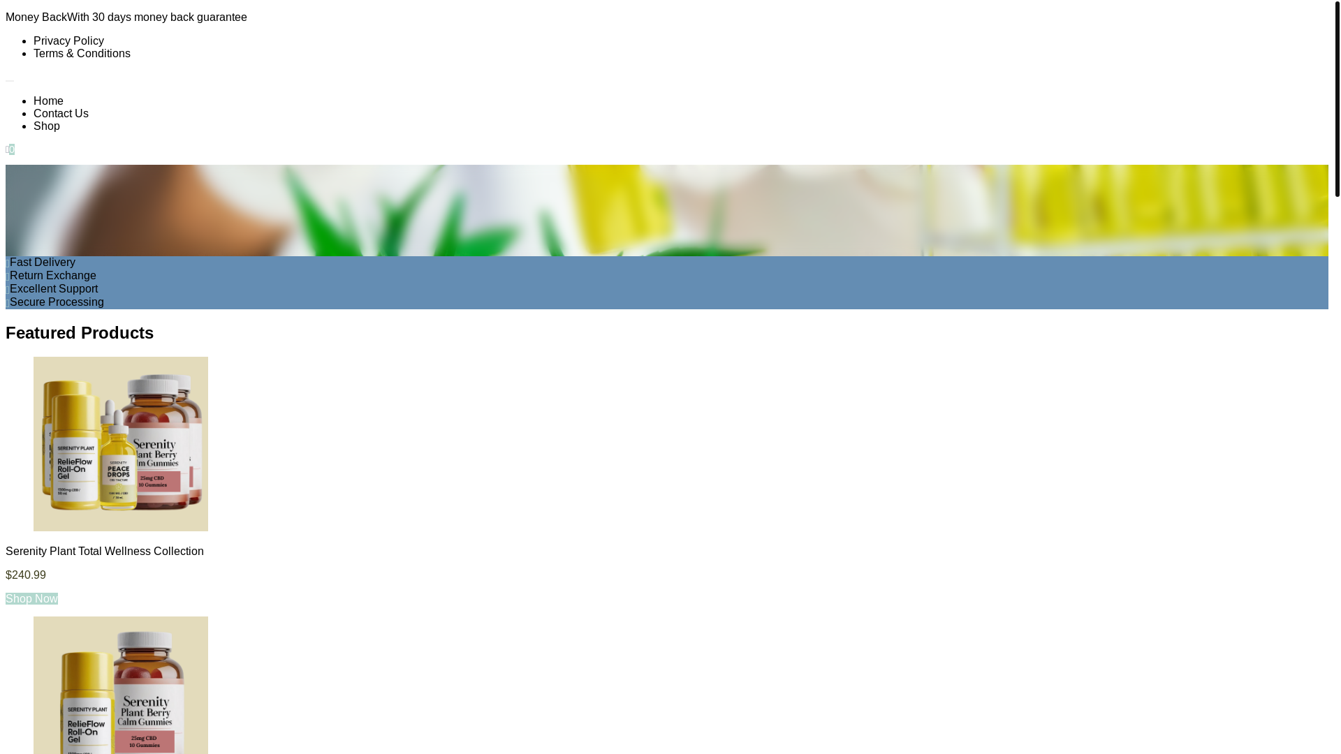 website screenshot of https://peacefulvalleyremedies.com/