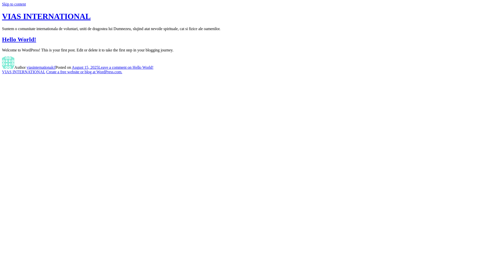 website screenshot of https://vias-international.org/