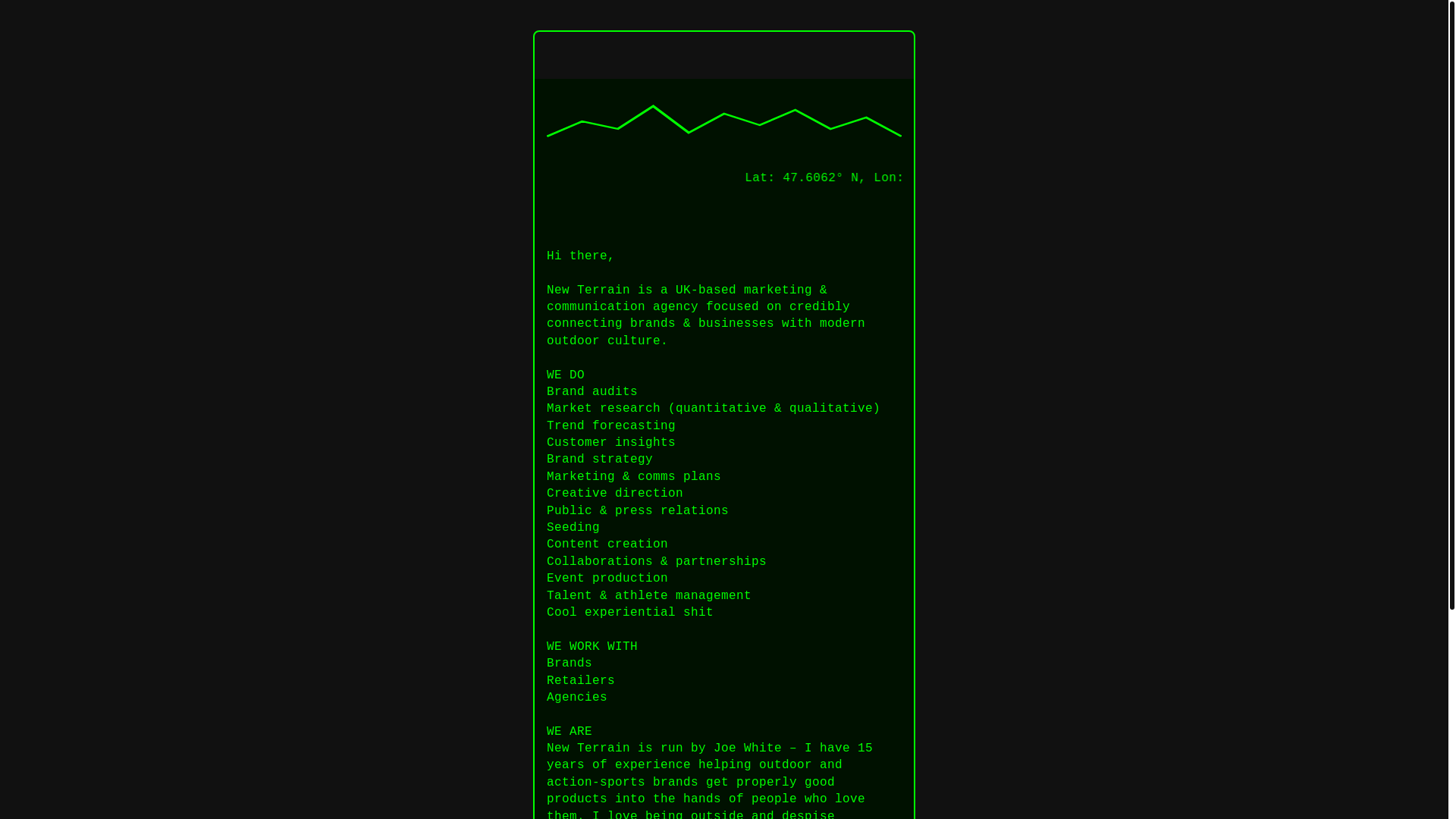 website screenshot of https://newterrain.studio/