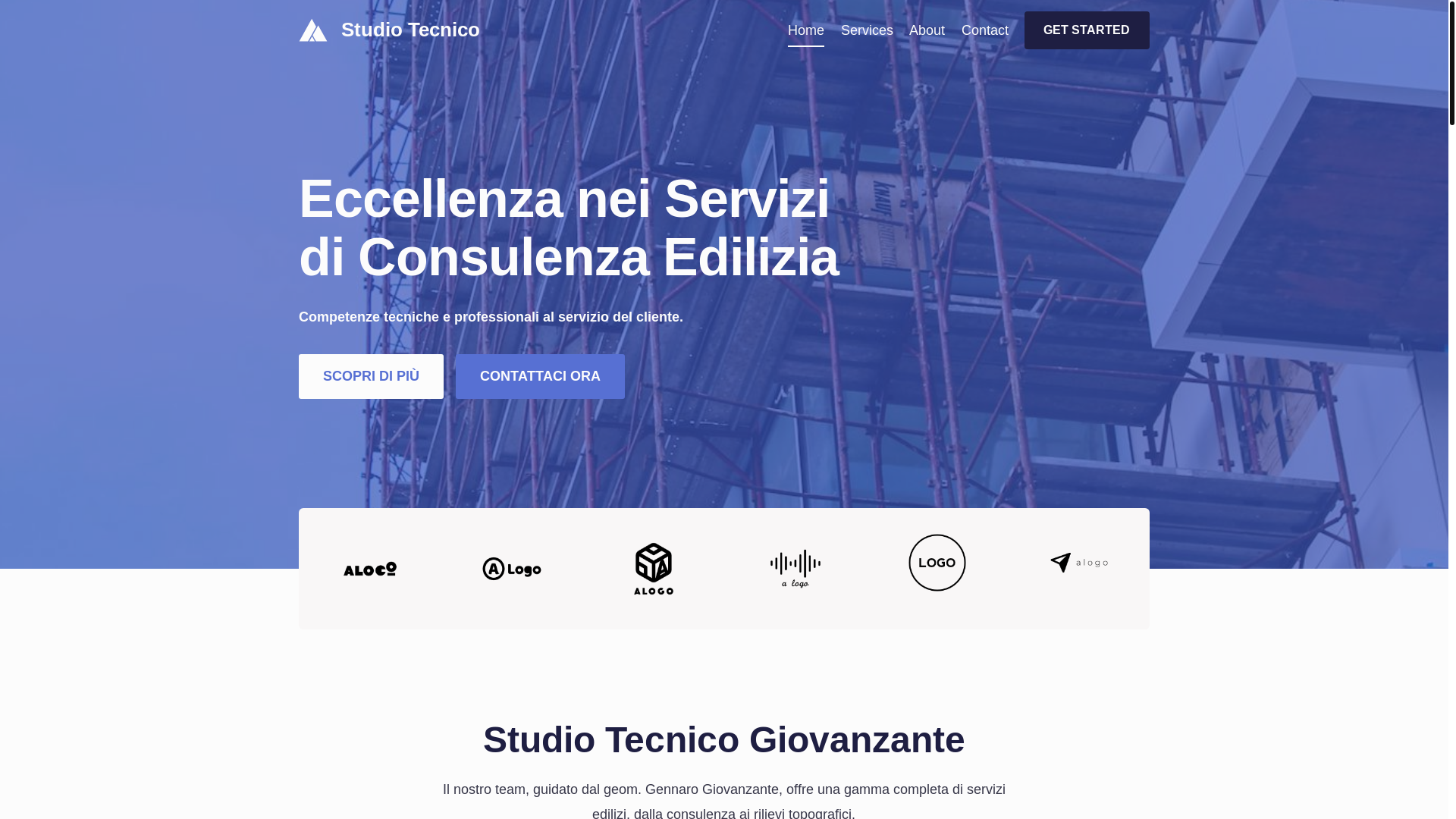 website screenshot of https://giovanzante.it/