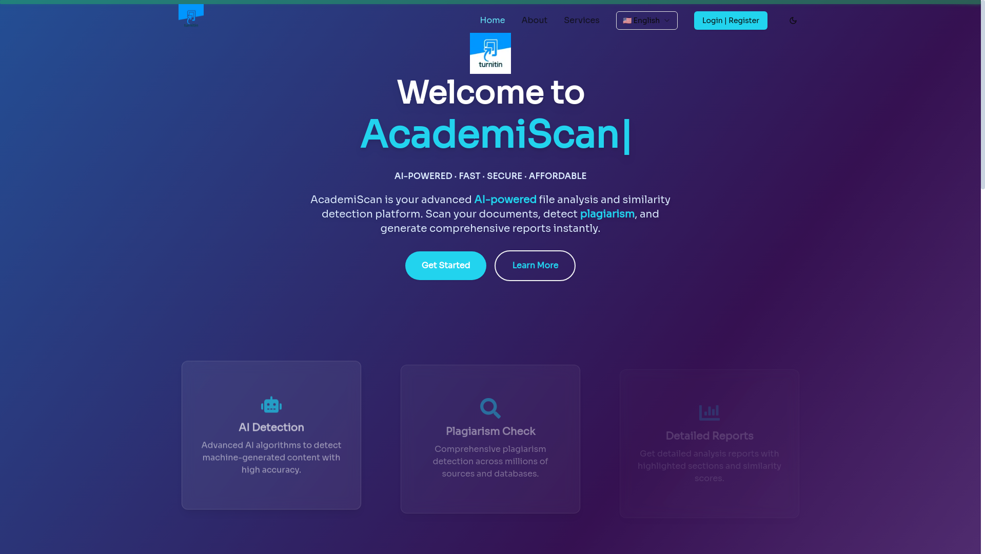 website screenshot of https://academiscan.com/