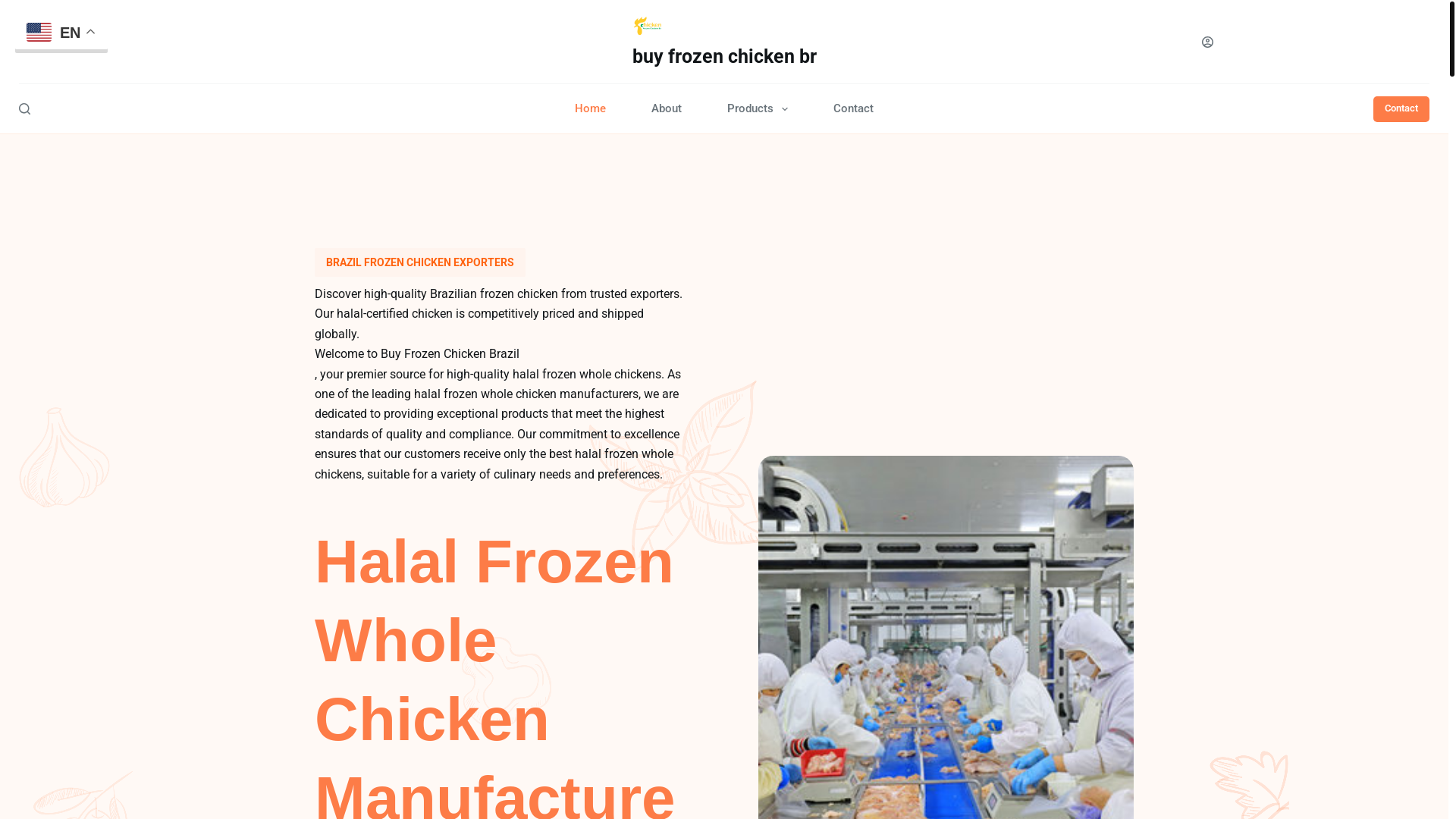 website screenshot of https://buyfrozenchickenbr.com/