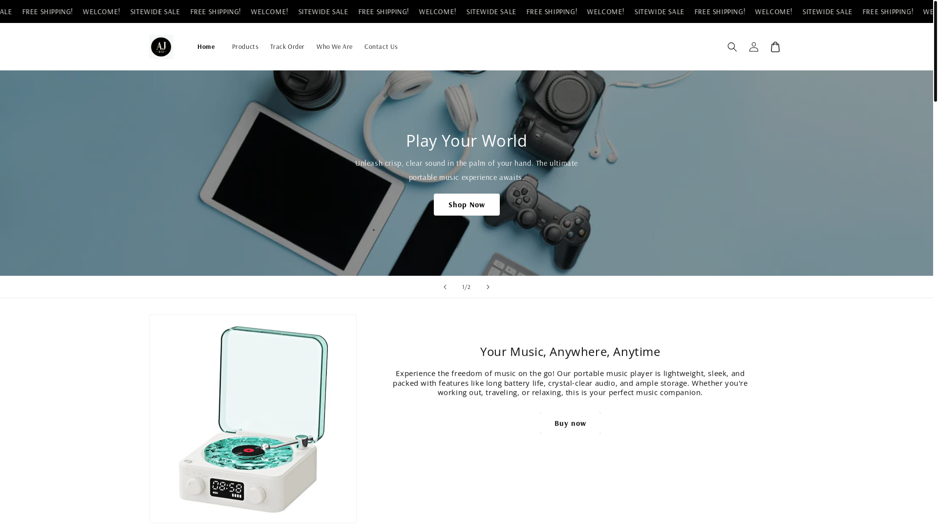 website screenshot of https://ajndco.club/