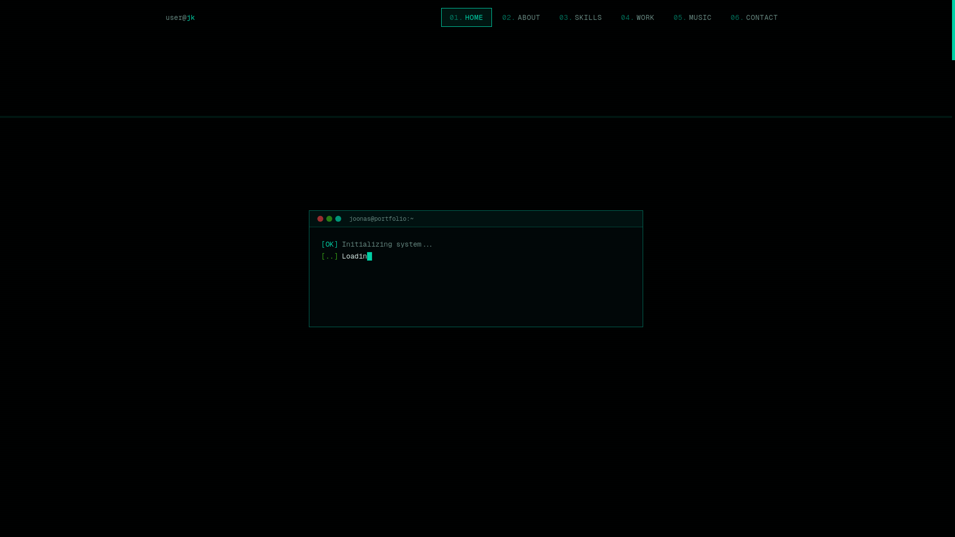 website screenshot of https://joonaskoskinen.com/