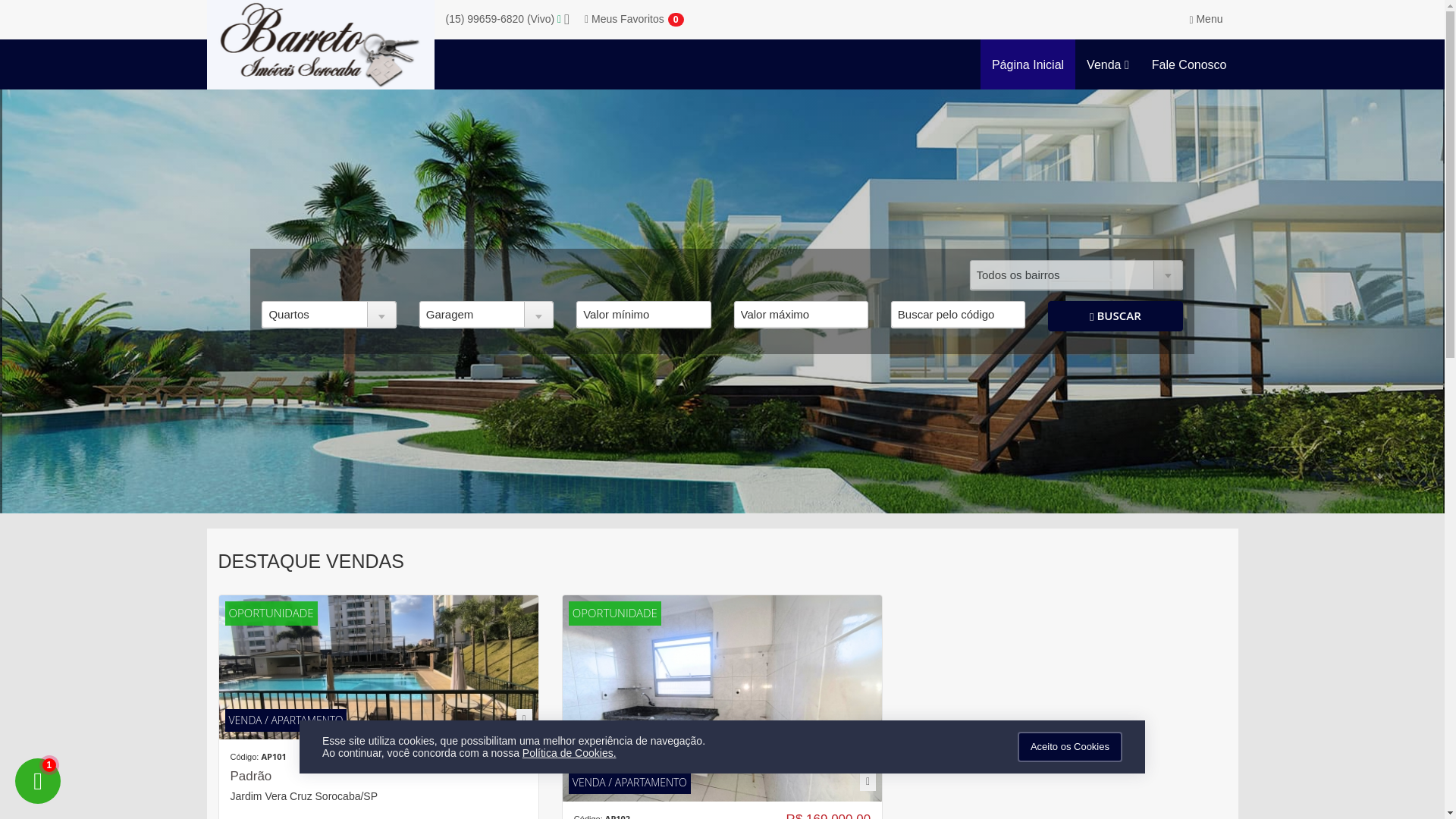 website screenshot of https://barretoimoveissorocaba.com.br/