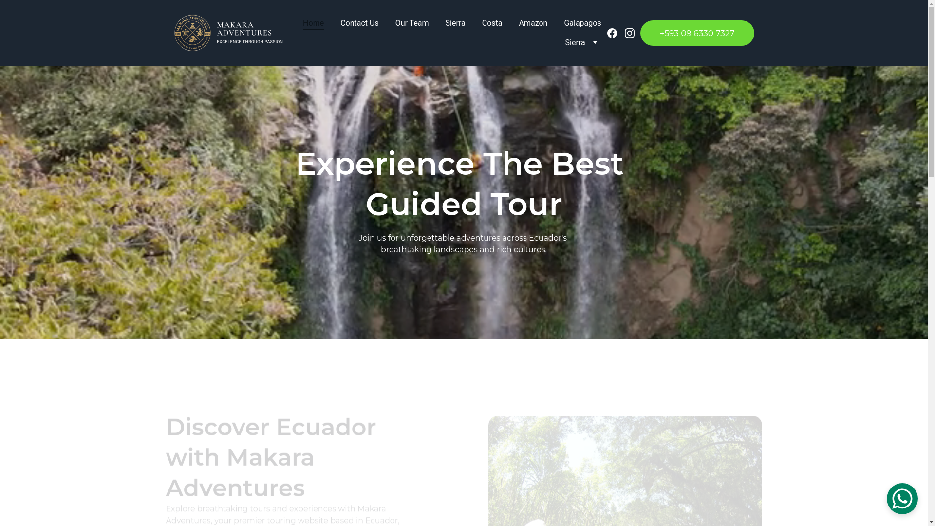 website screenshot of https://makaratours.com/