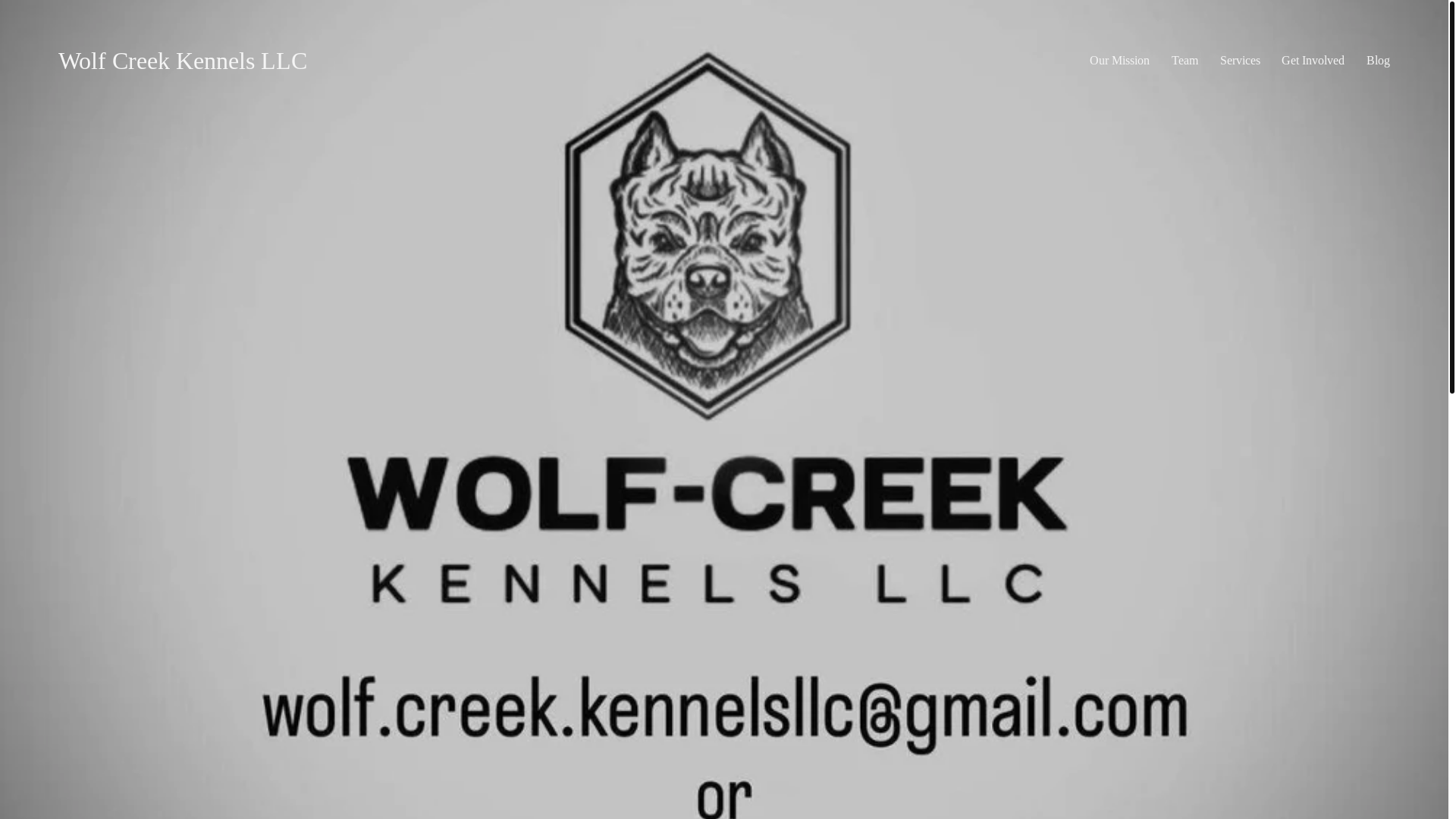 website screenshot of https://wolfcreekkennelsllc.com/