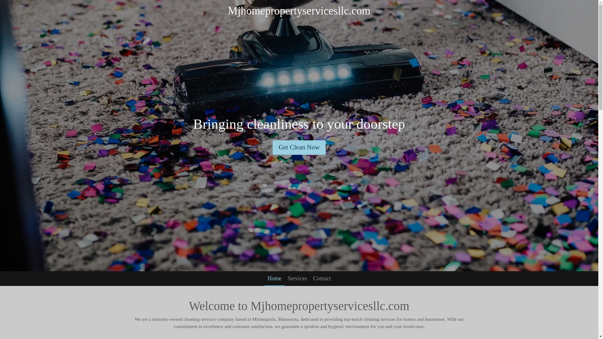 website screenshot of https://mjhomepropertyservicesllc.com/