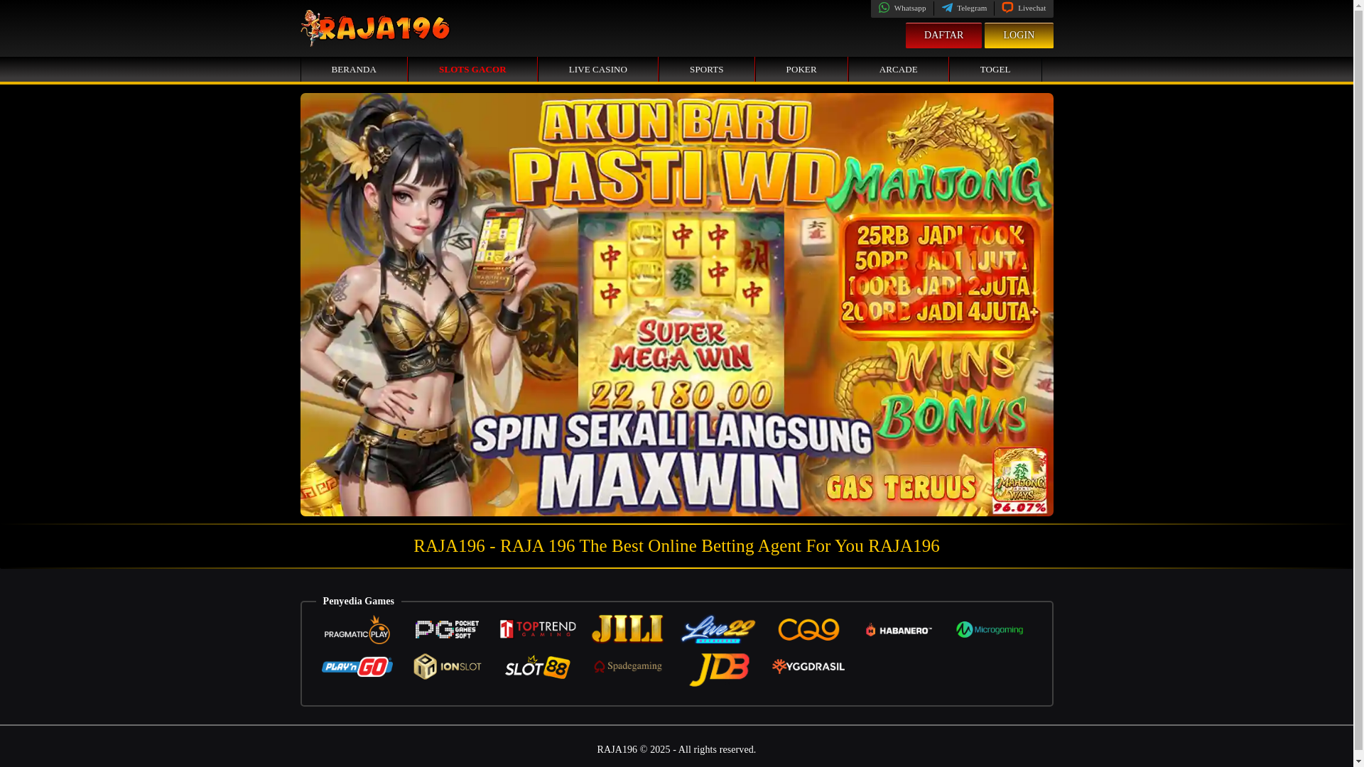 website screenshot of https://raja196.net/