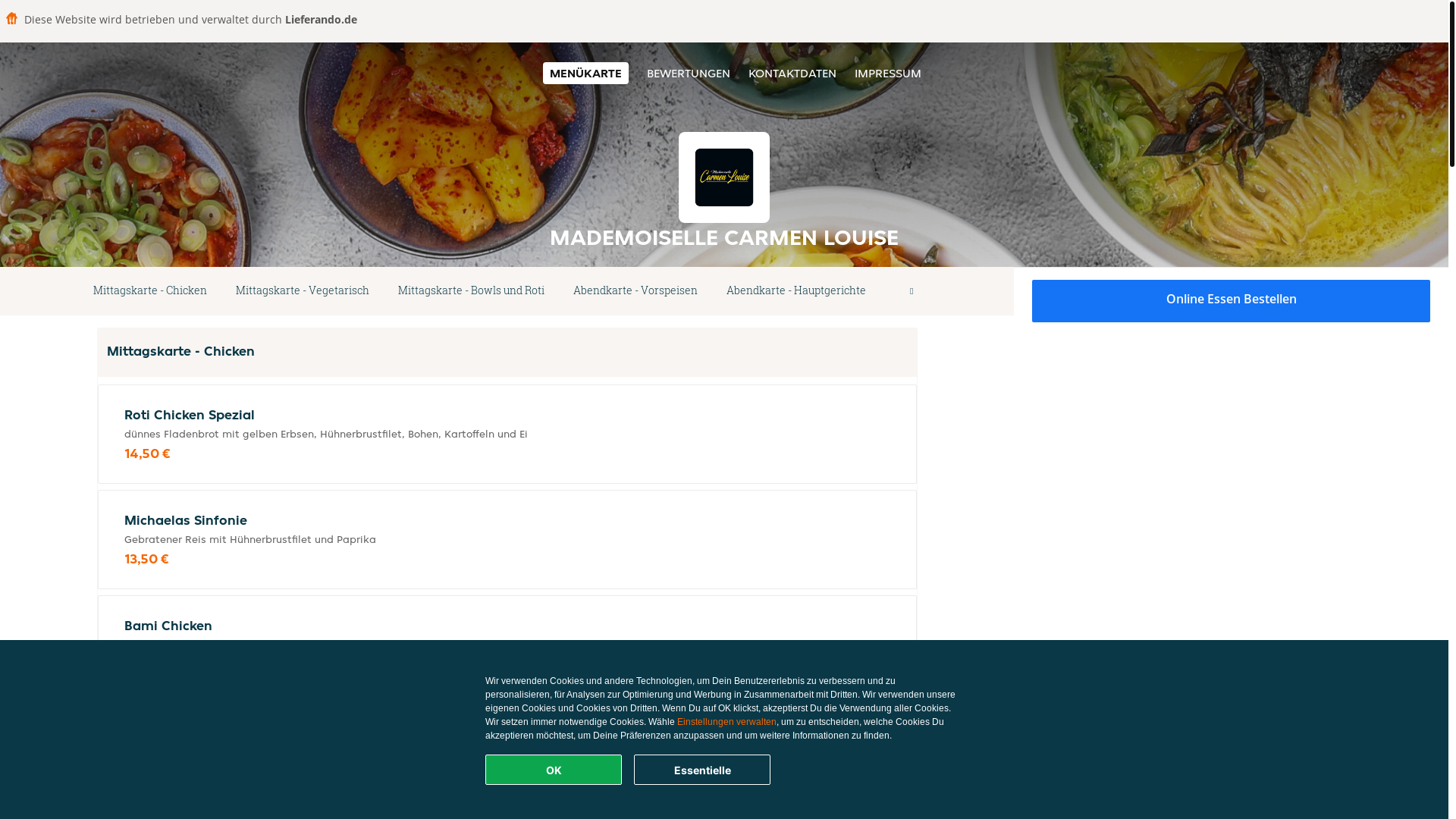 website screenshot of https://mademoisellecarmenlouise-goppingen.de/
